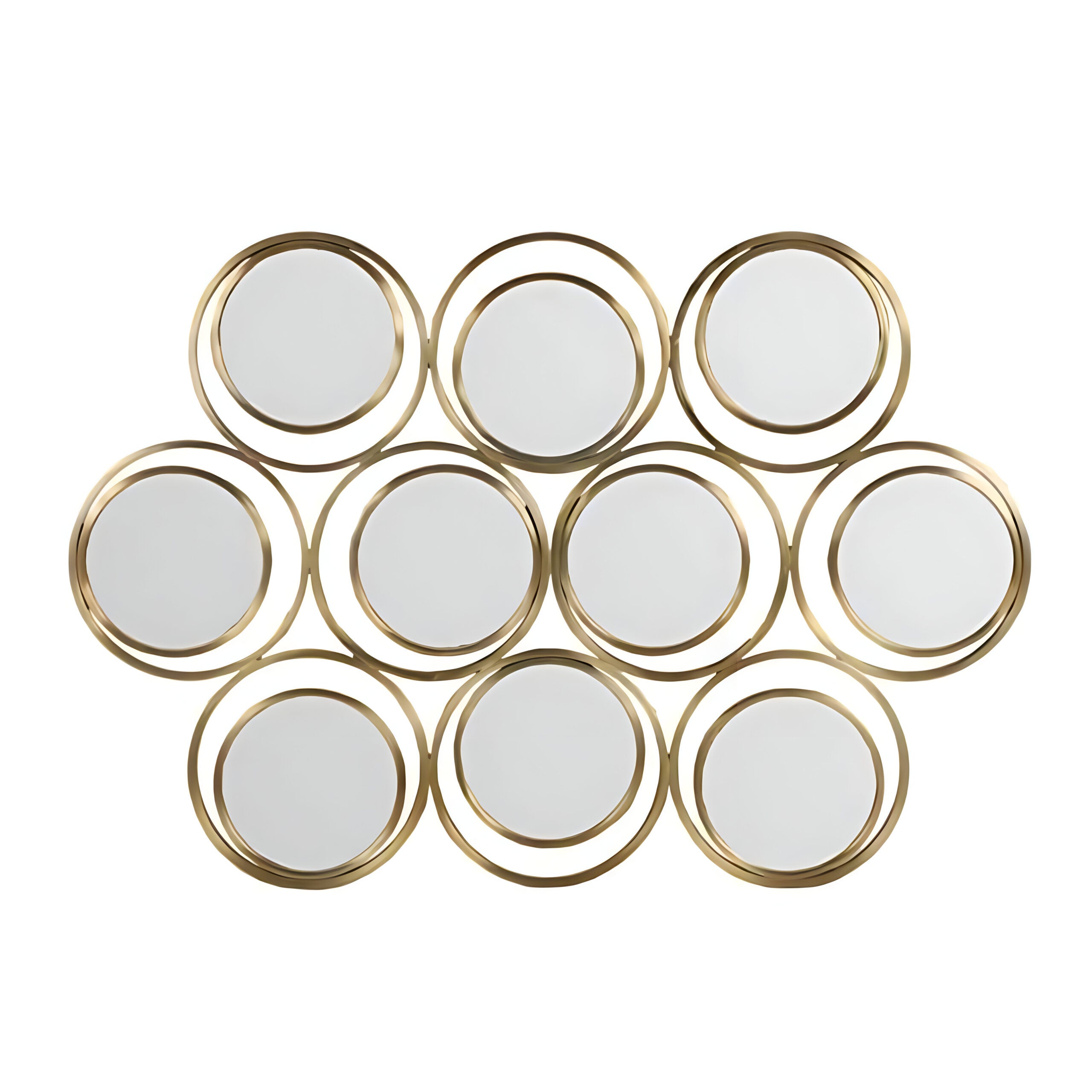Orbit Echo Cluster Wall Mirror