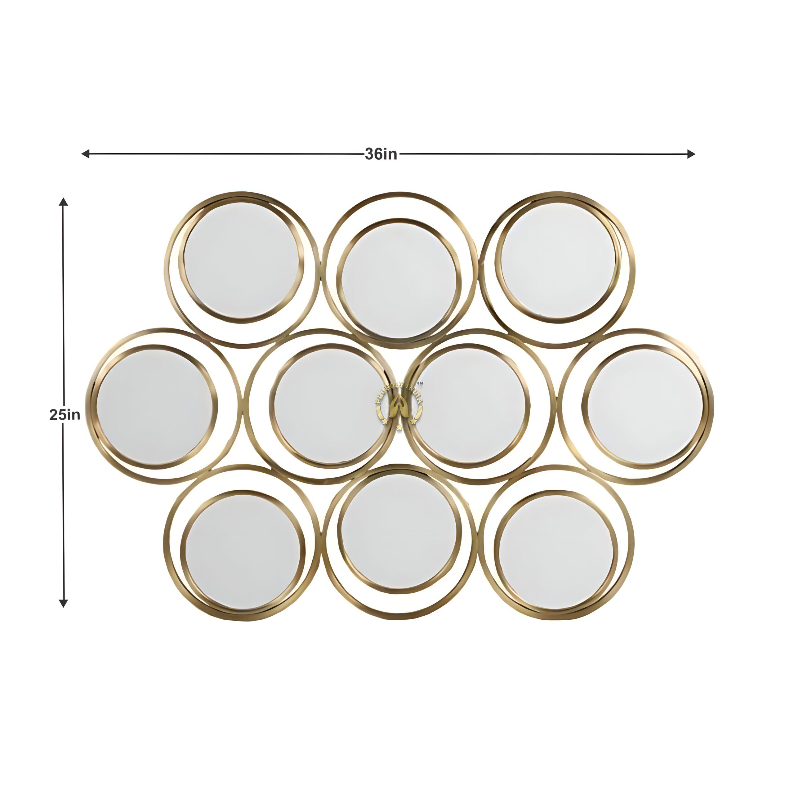 Orbit Echo Cluster Wall Mirror