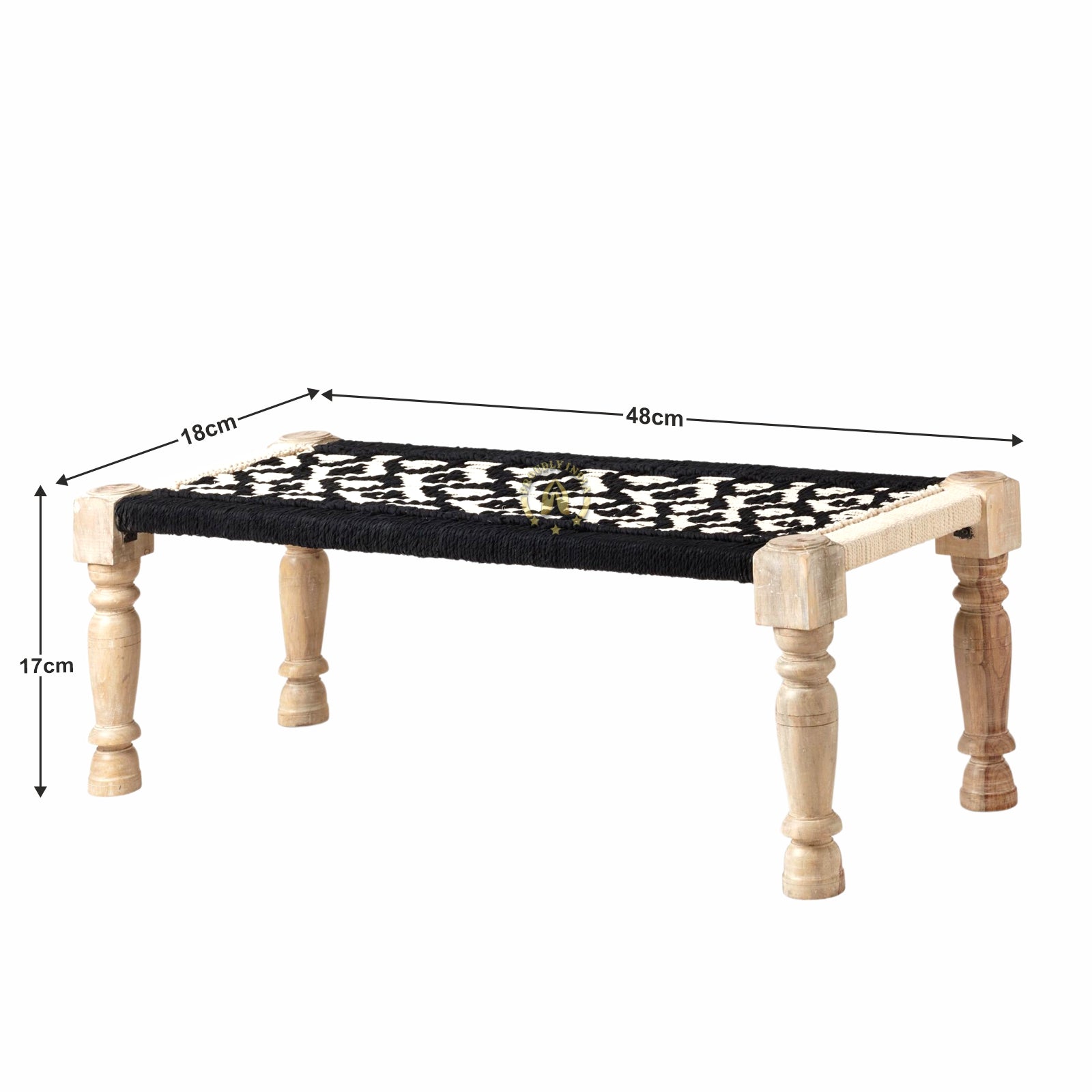 Modern Knitted Rope Bench