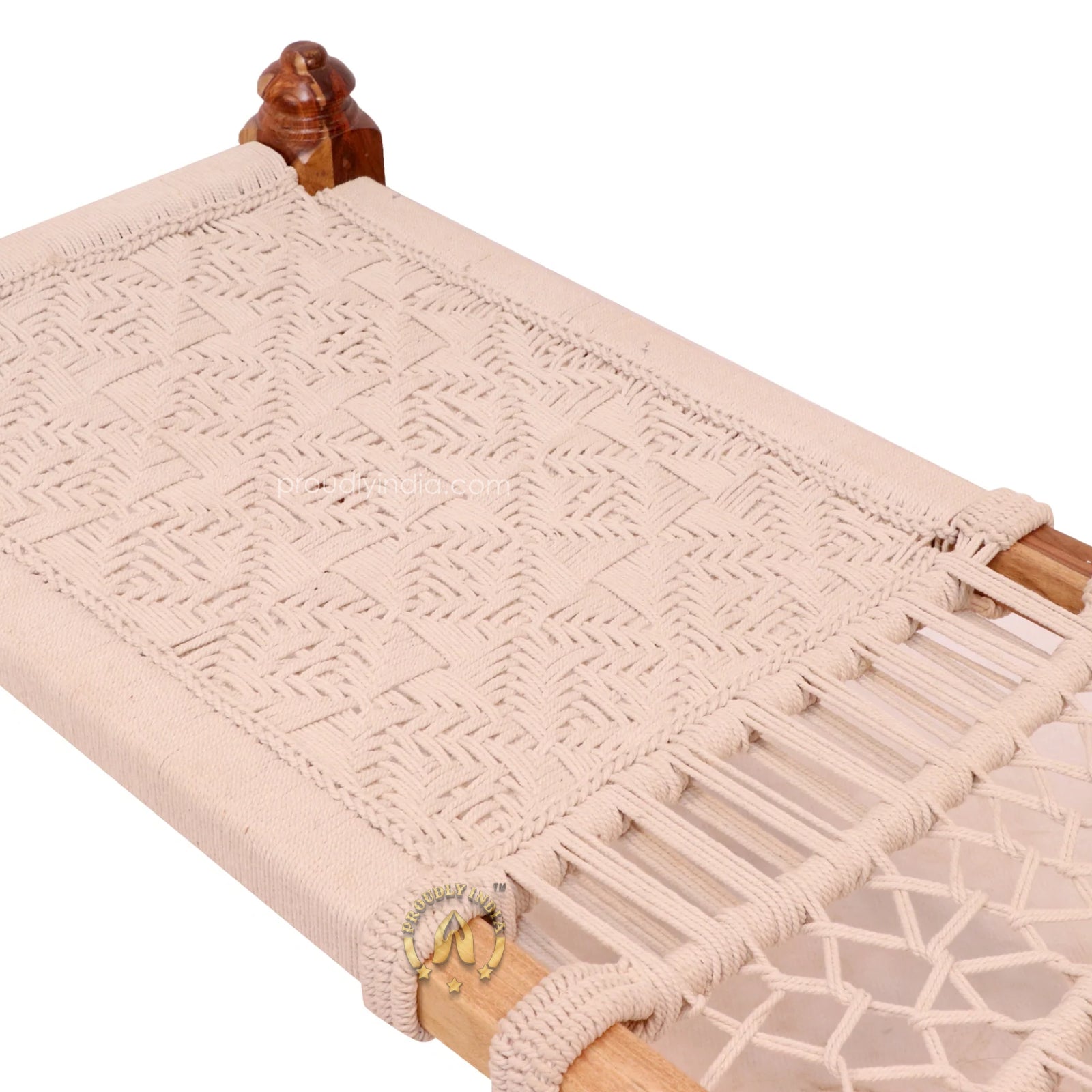Wooden Handwoven Khatiya Bed