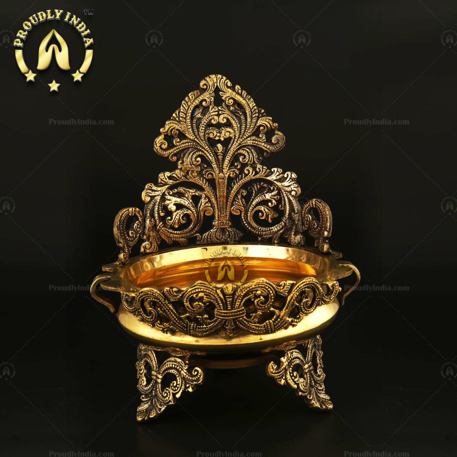 Traditional Brass Urli Vessel for Home Decor