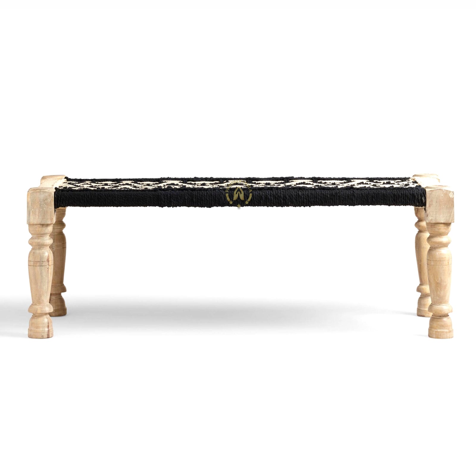Modern Knitted Rope Bench