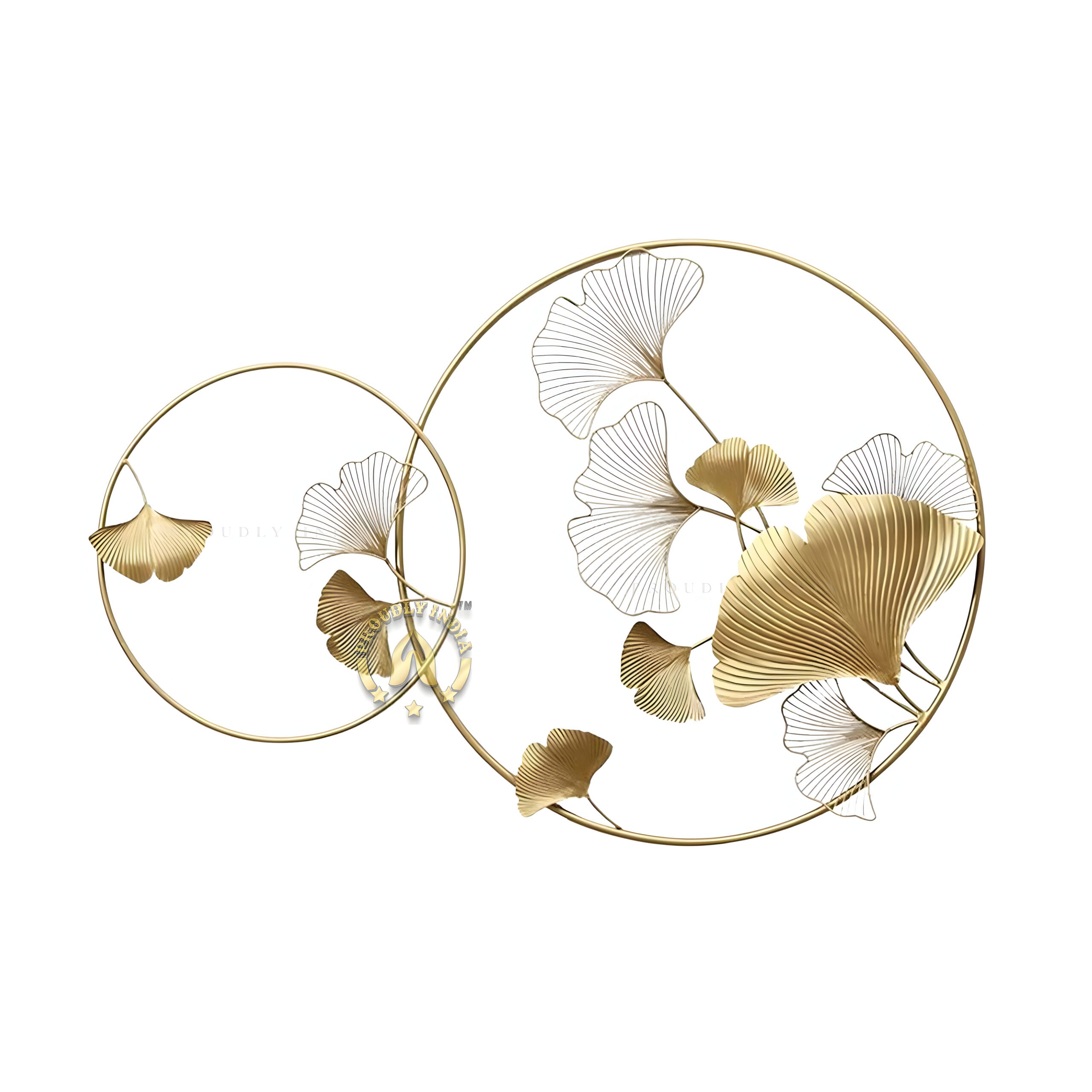 Whispers in Circles – Ginkgo Ring Wall Sculpture
