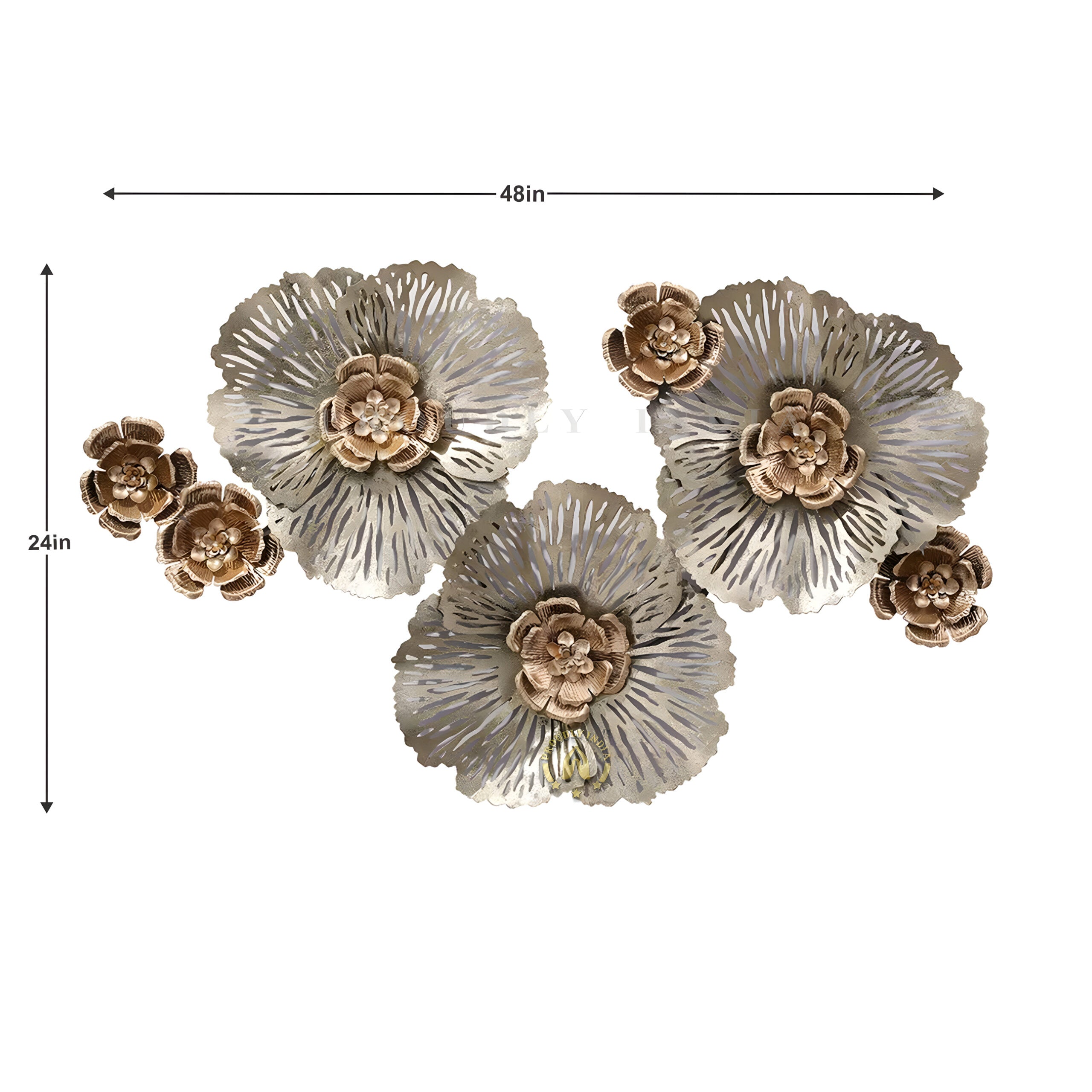 Blossom Radiant Mirage Iron Wall Mural