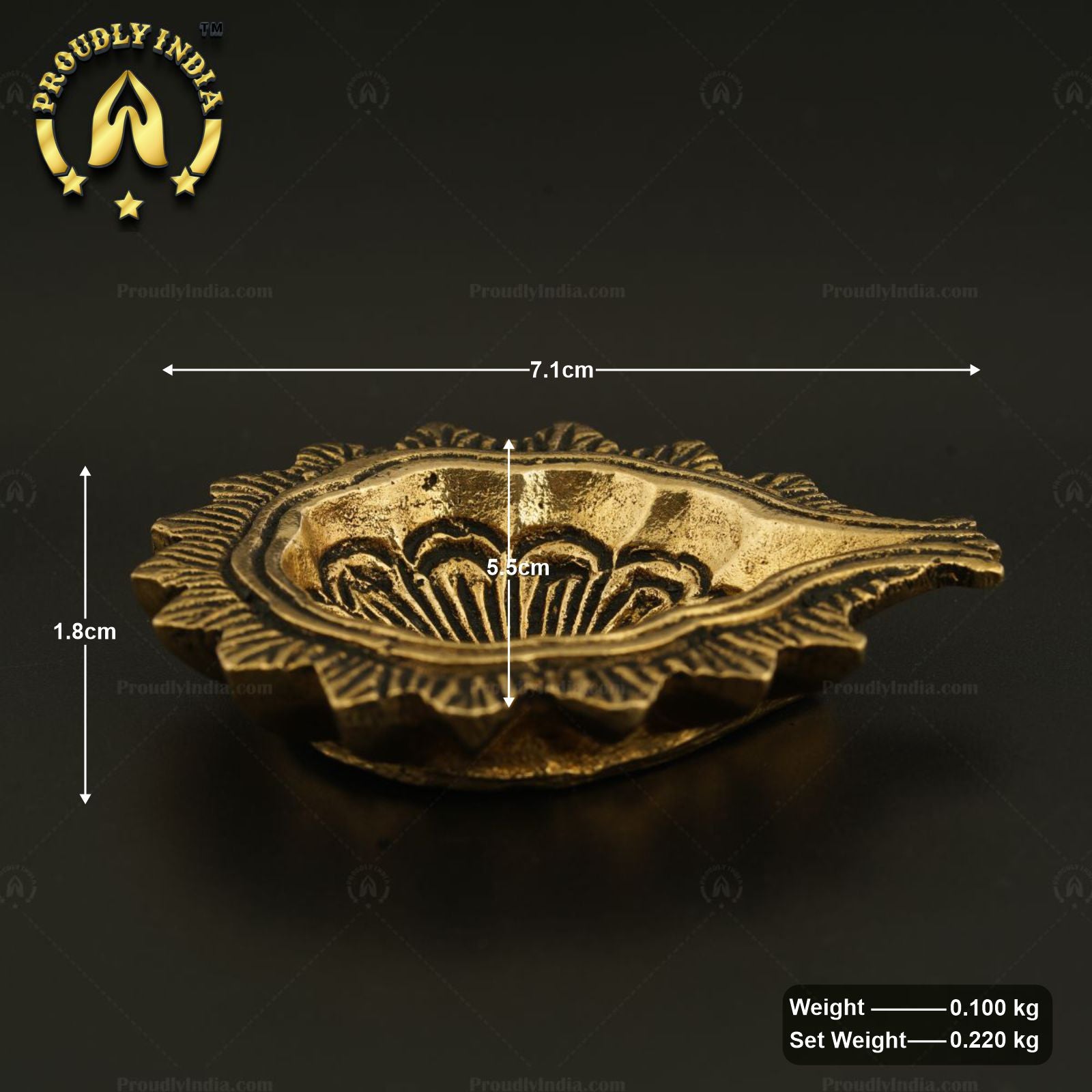 Festive Flower Petals Oil Deepam Table Diya Set of 12