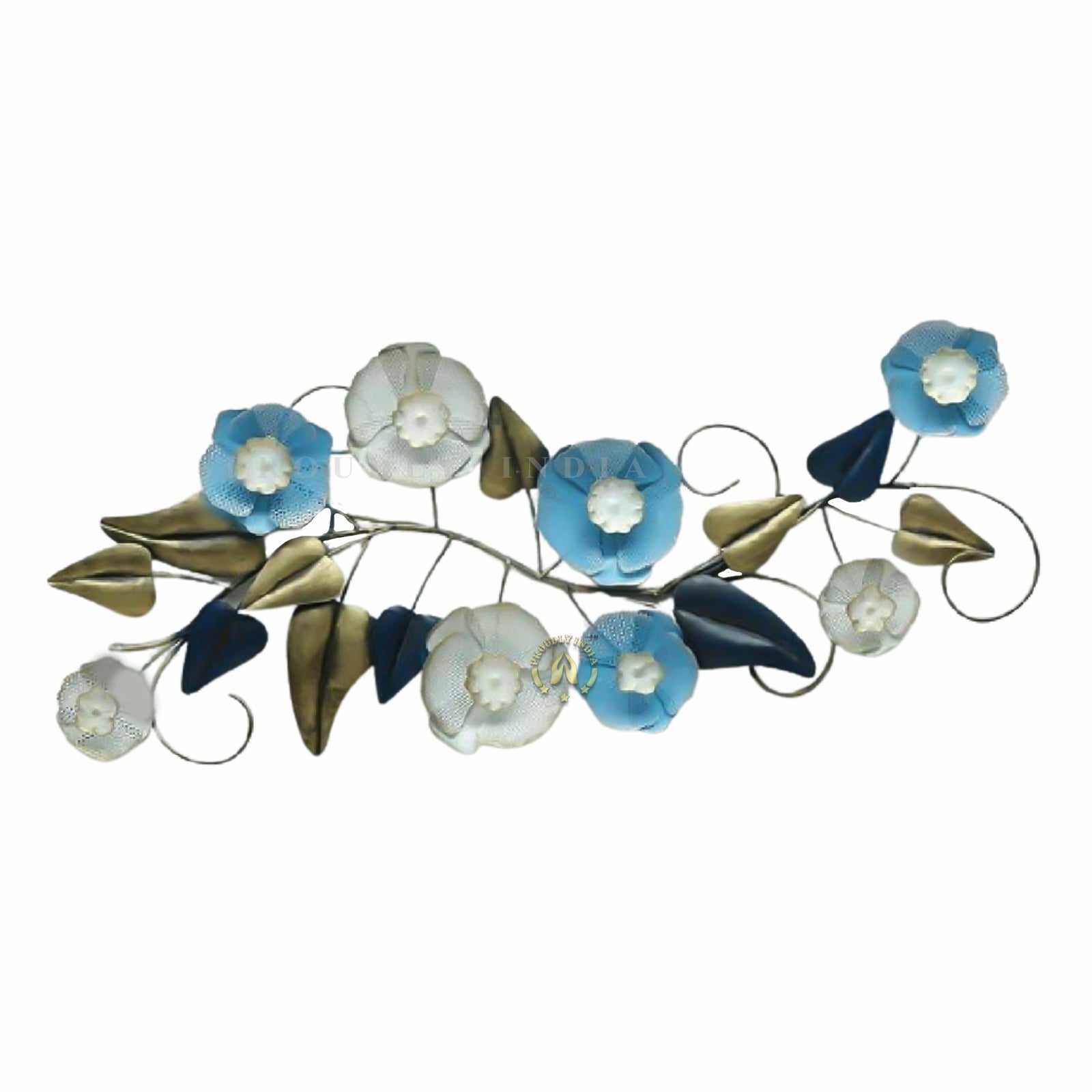Whispers of Azure Bloom Wall Art