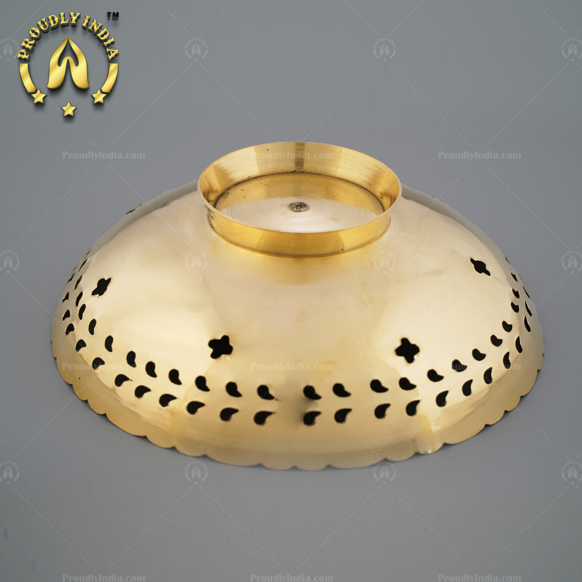 Set Of 3 Brass Decorative Fruit Basket