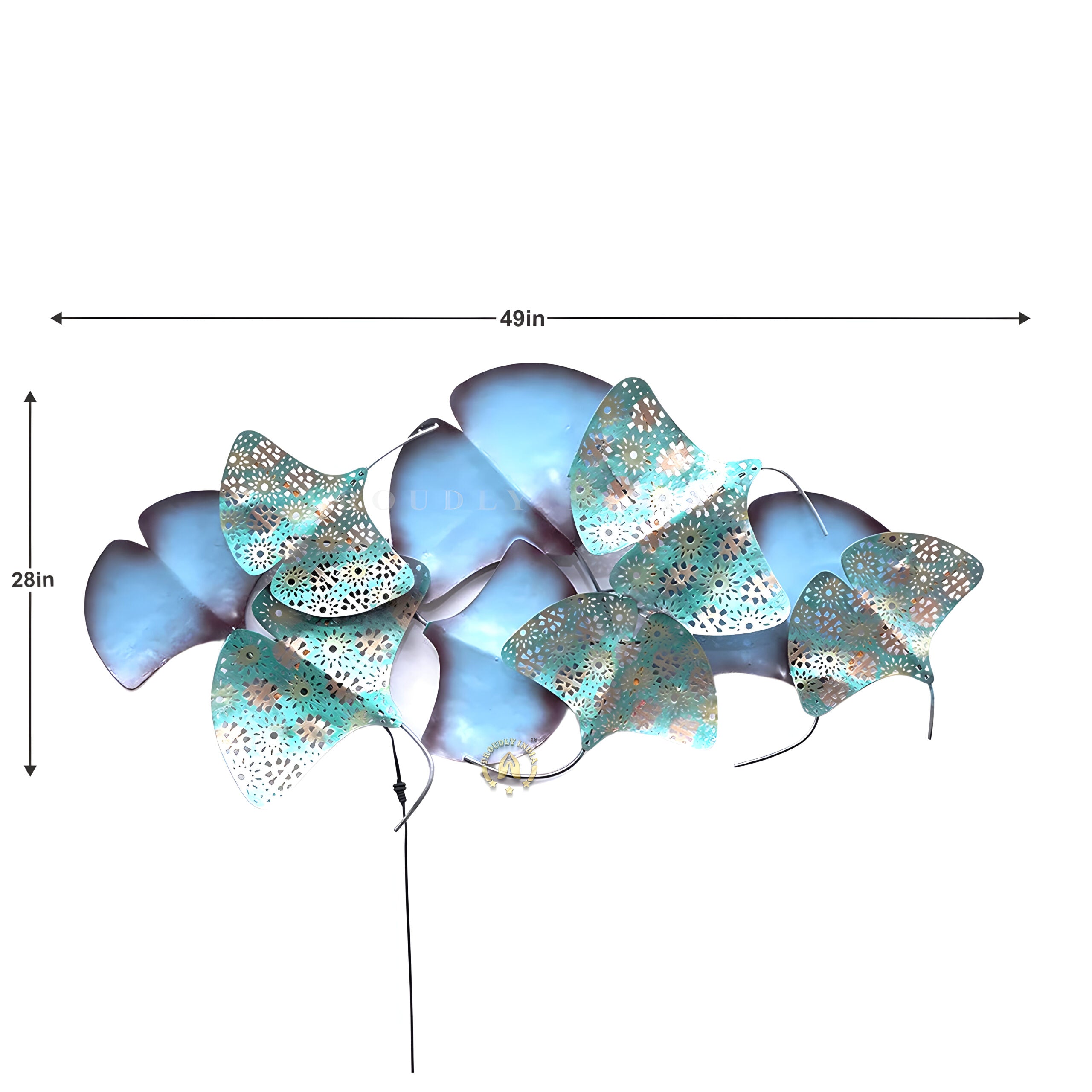 Aqua Drift Harmony Wall Art Mural
