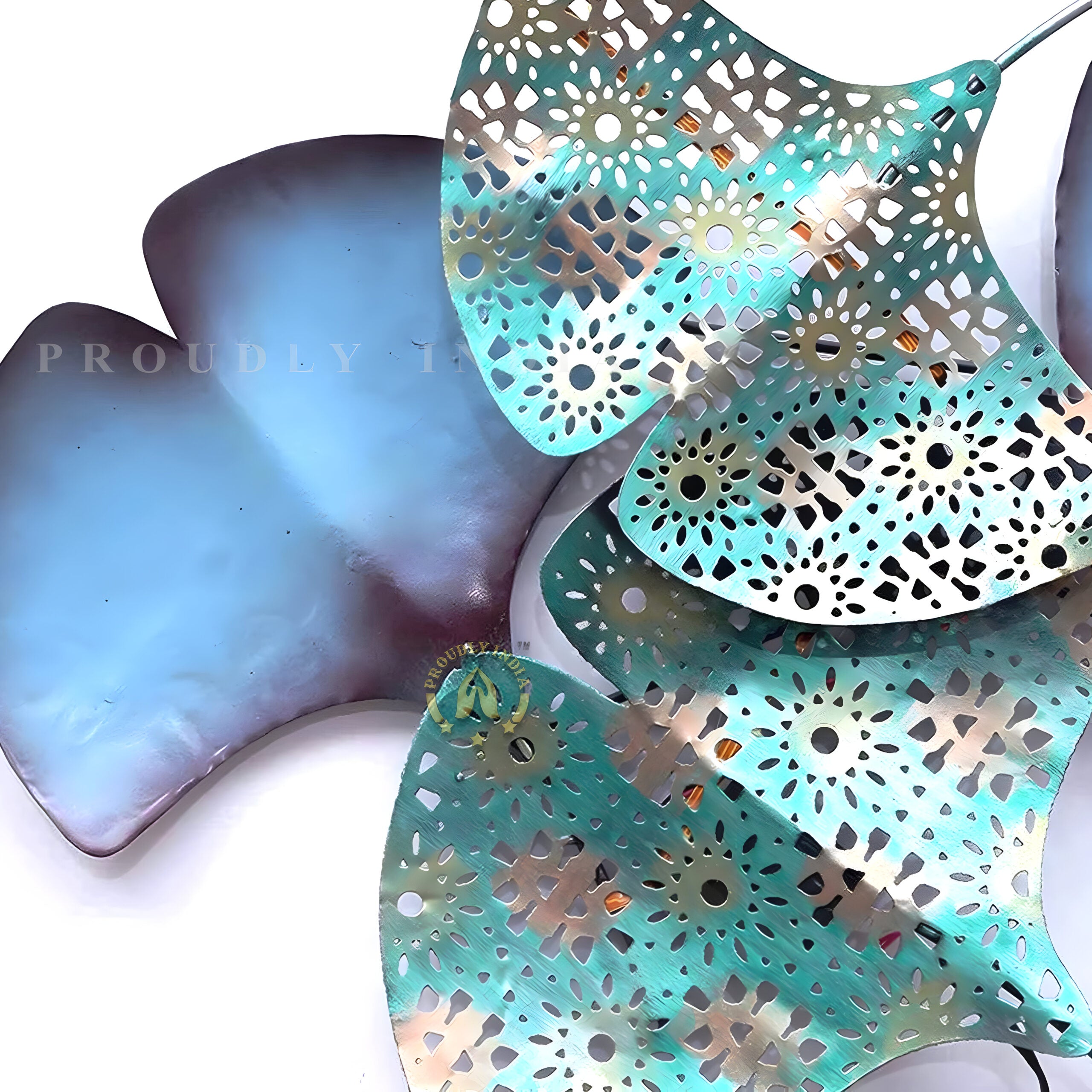 Aqua Drift Harmony Wall Art Mural