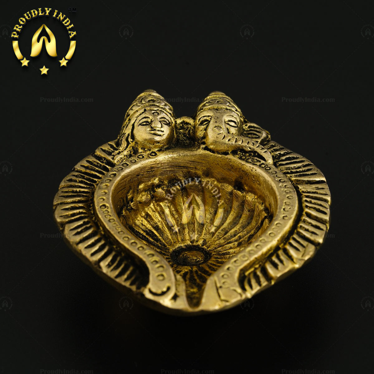 Set of 12 Lord Laxmi Ganesha Face Diya
