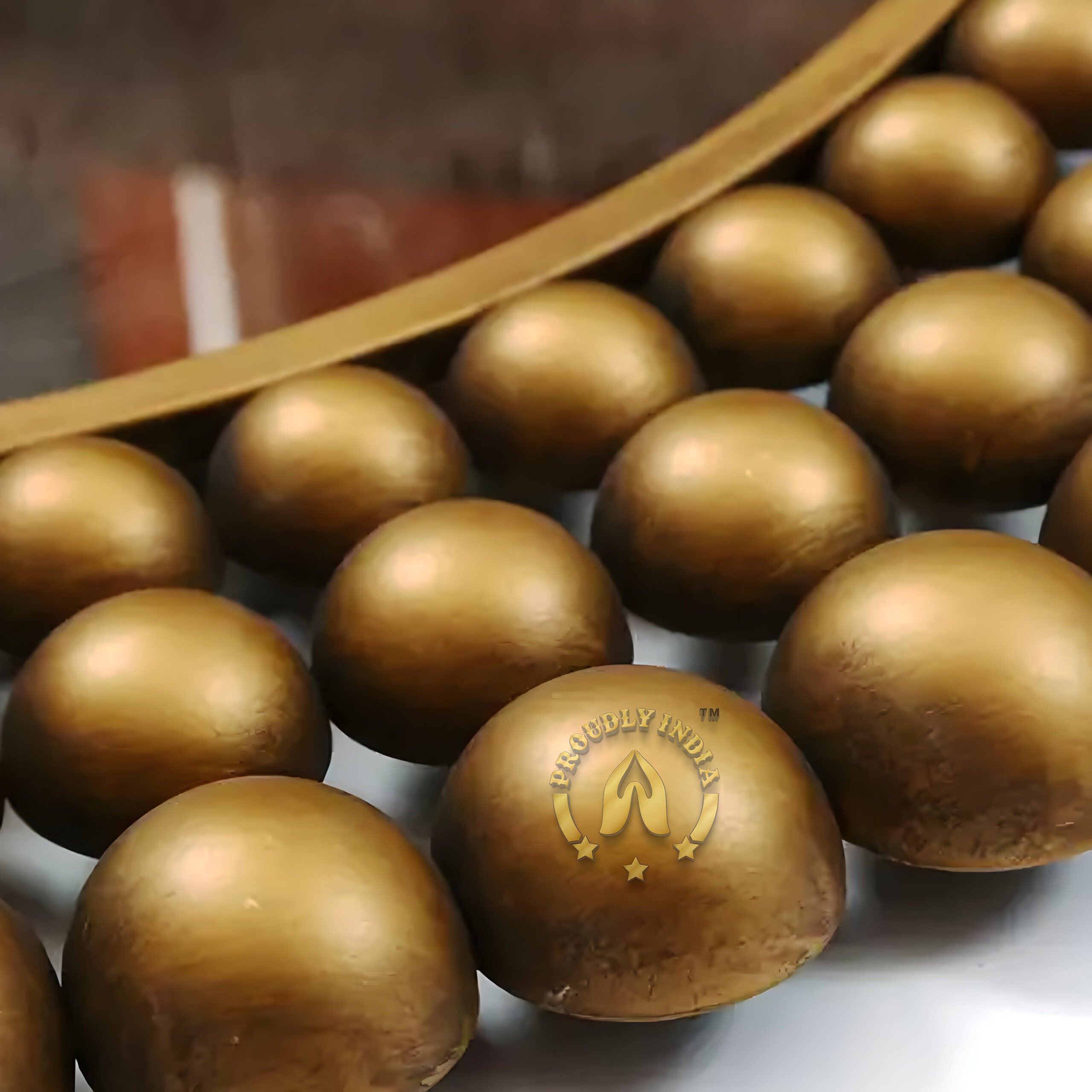 Golden Orbit Wall Mirror