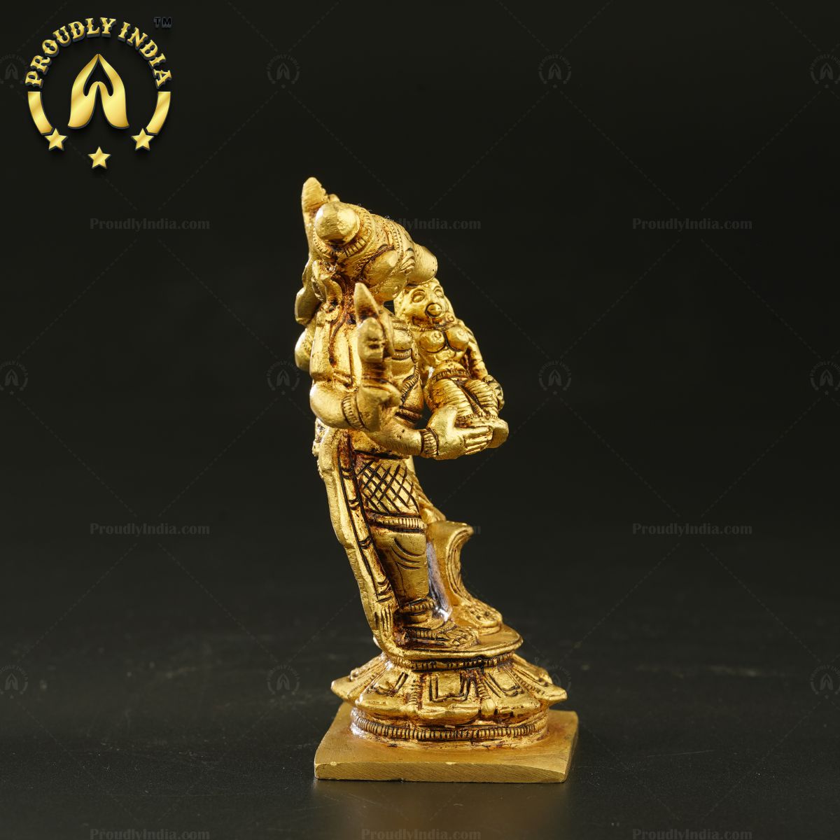 Brass Vishnu Varaha With Lakshmi Statue