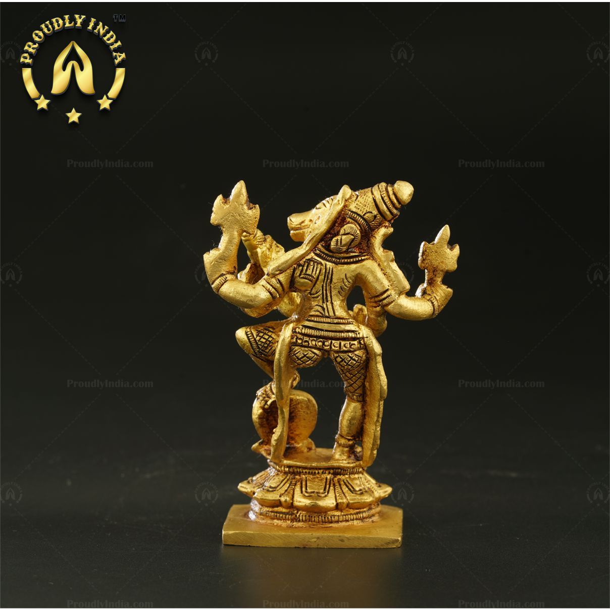 Brass Vishnu Varaha With Lakshmi Statue