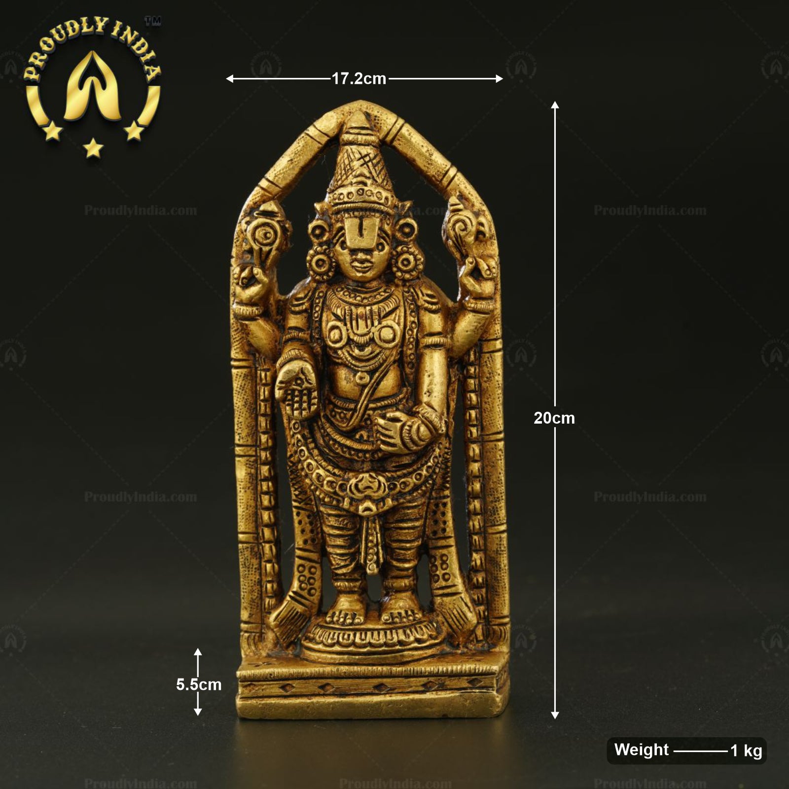 Brass Lord Venkateswara Of Tirupati Idol