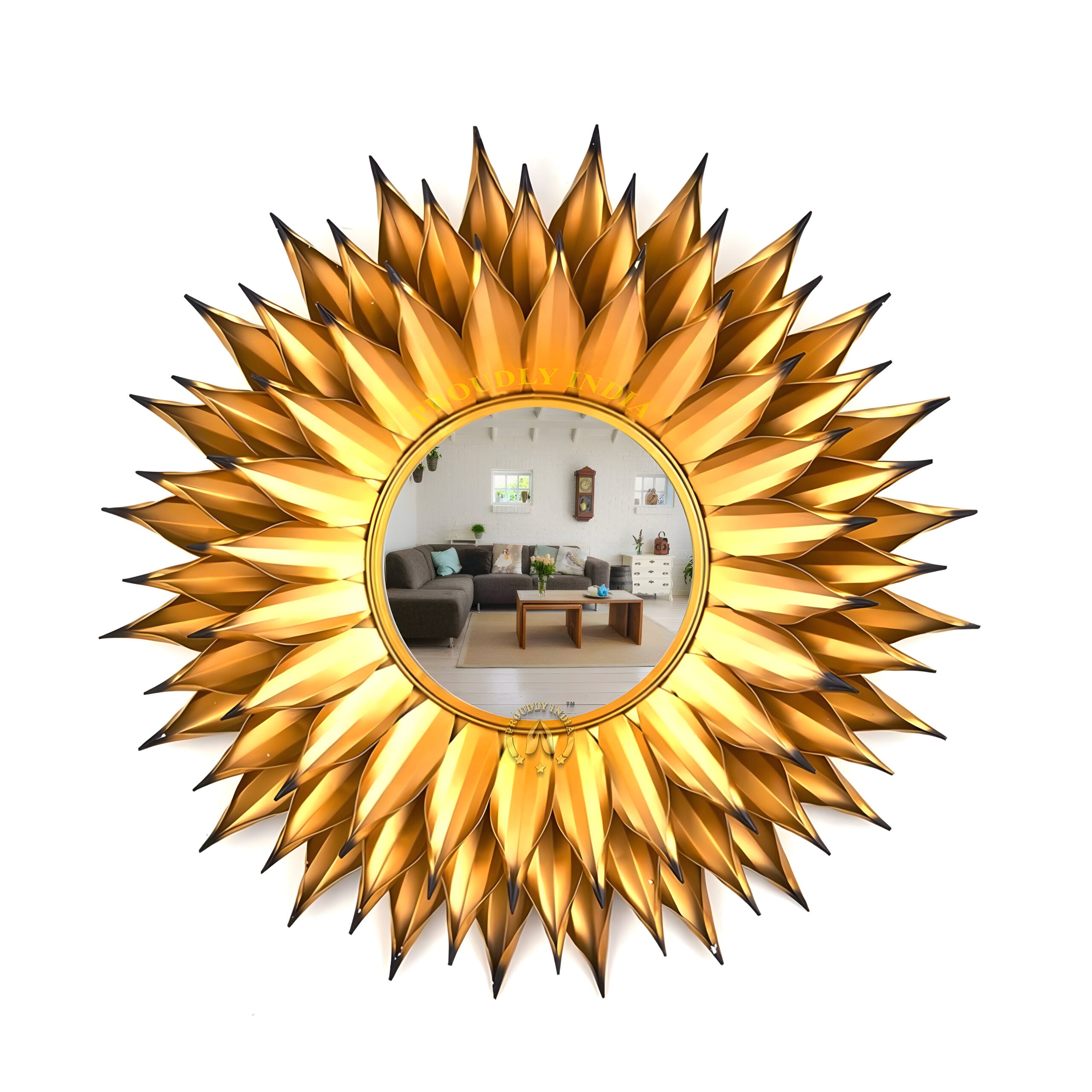 Solar Bloom Radiance Wall Mirror