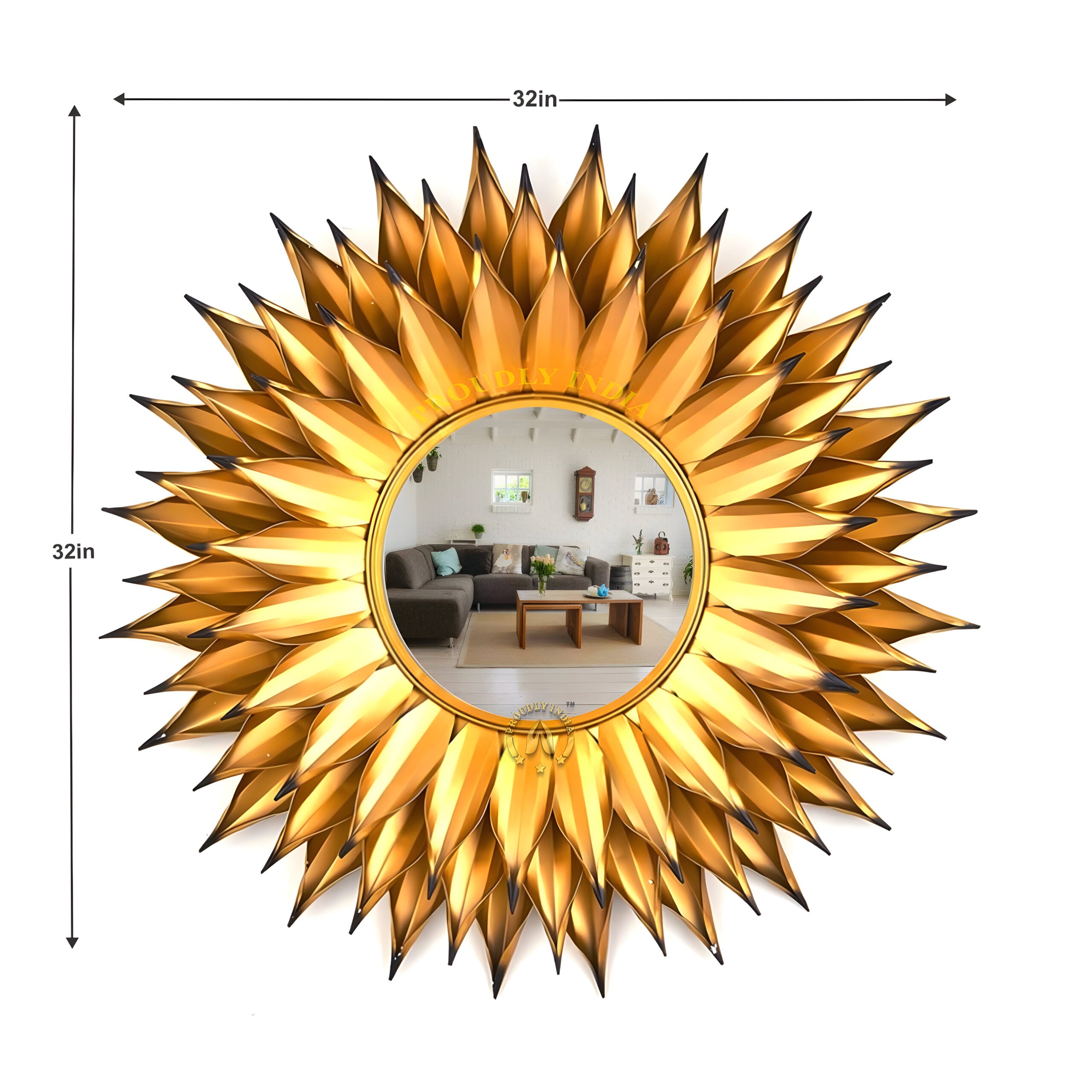 Solar Bloom Radiance Wall Mirror
