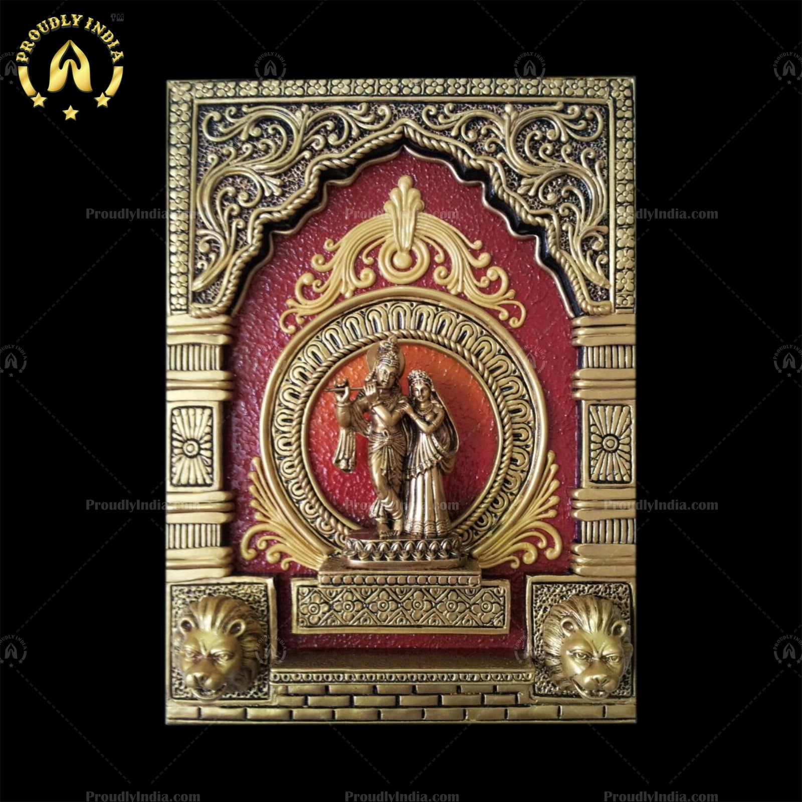 Narsinha Mural Ganesh/Sai Baba/Radha-Krishna