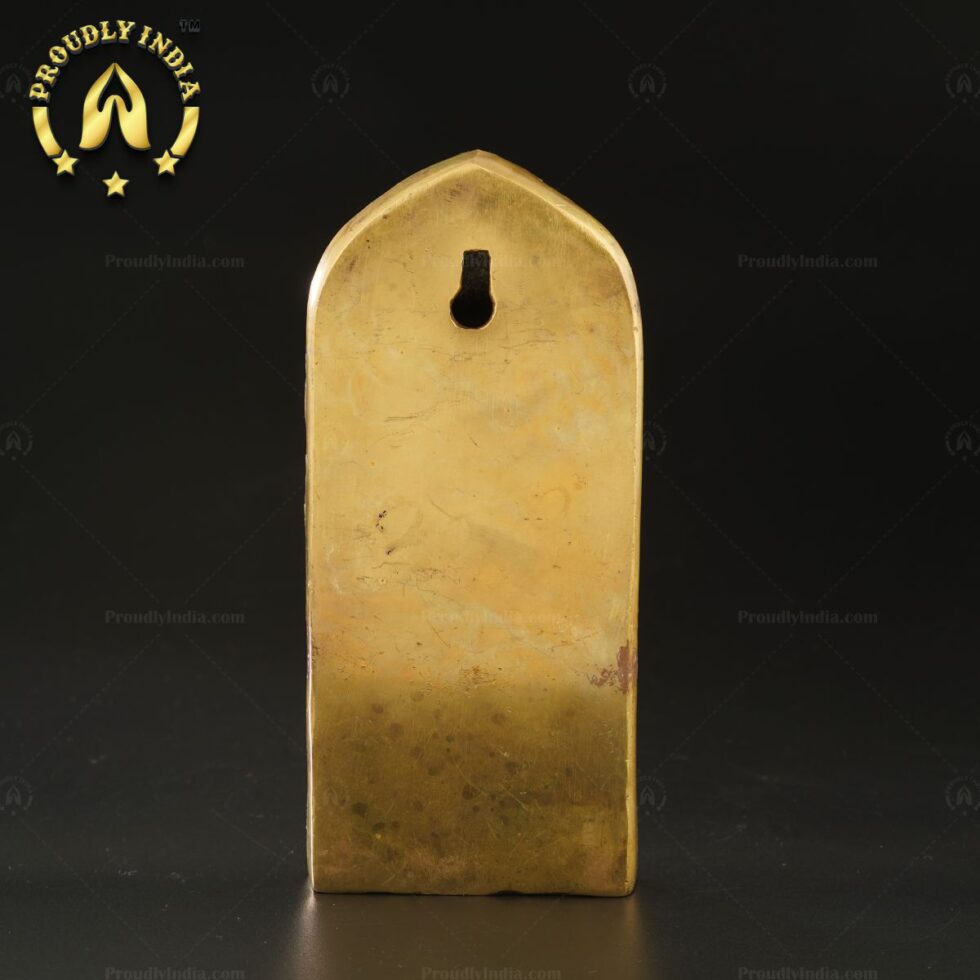Buy Traditional Brass Metal Dhanvantari Wall Hanging Statue.