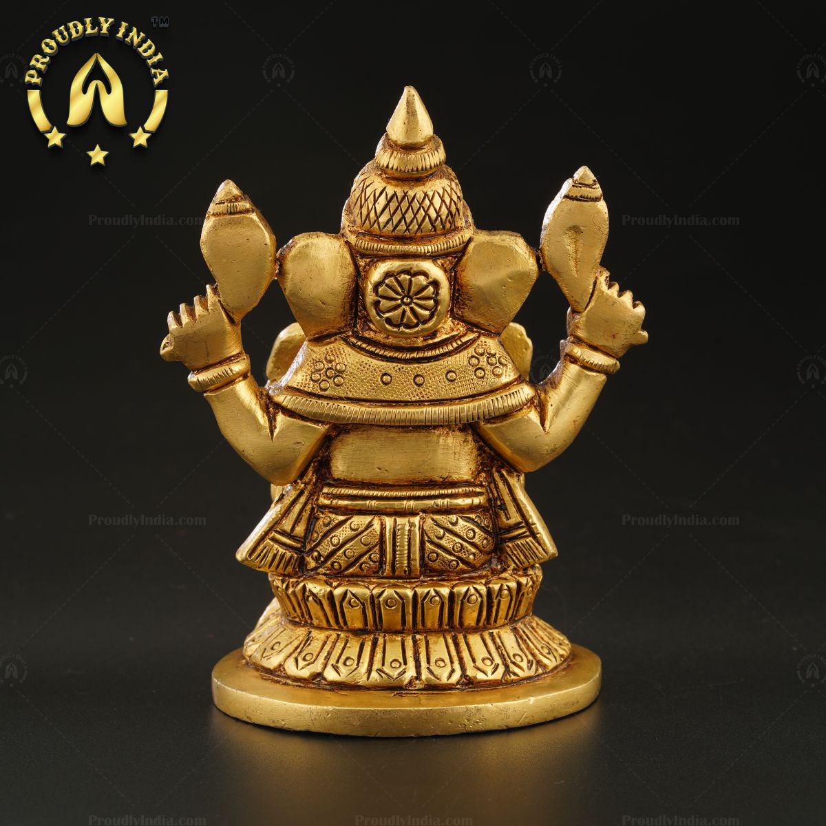 1.5" Brass Ganesha Statue