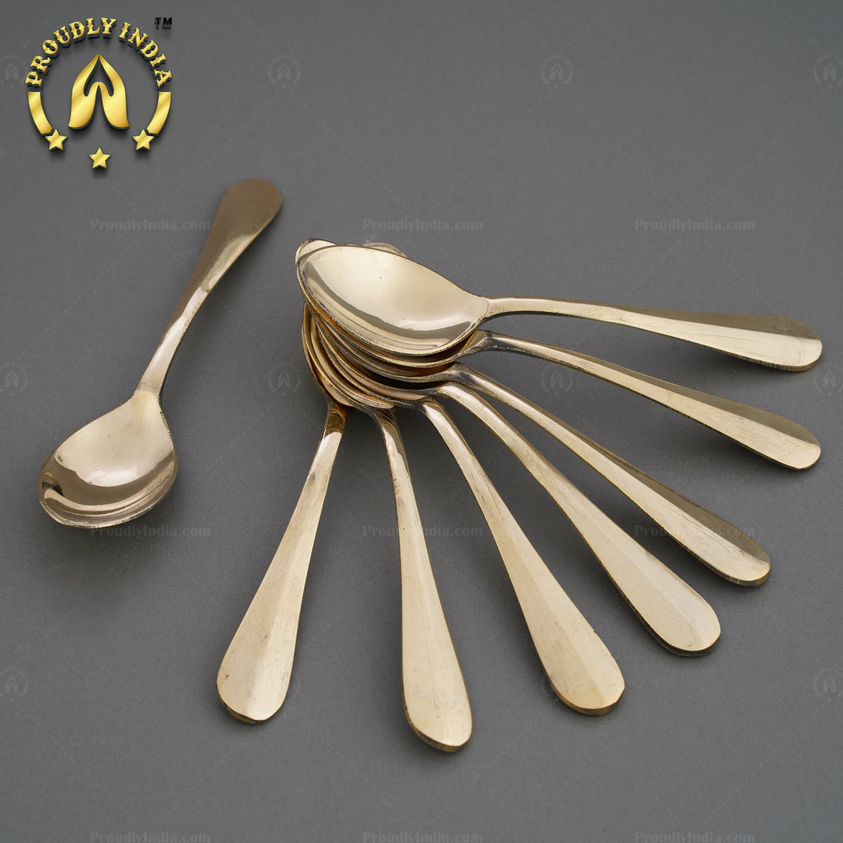 Bronze Spoon Set of 8