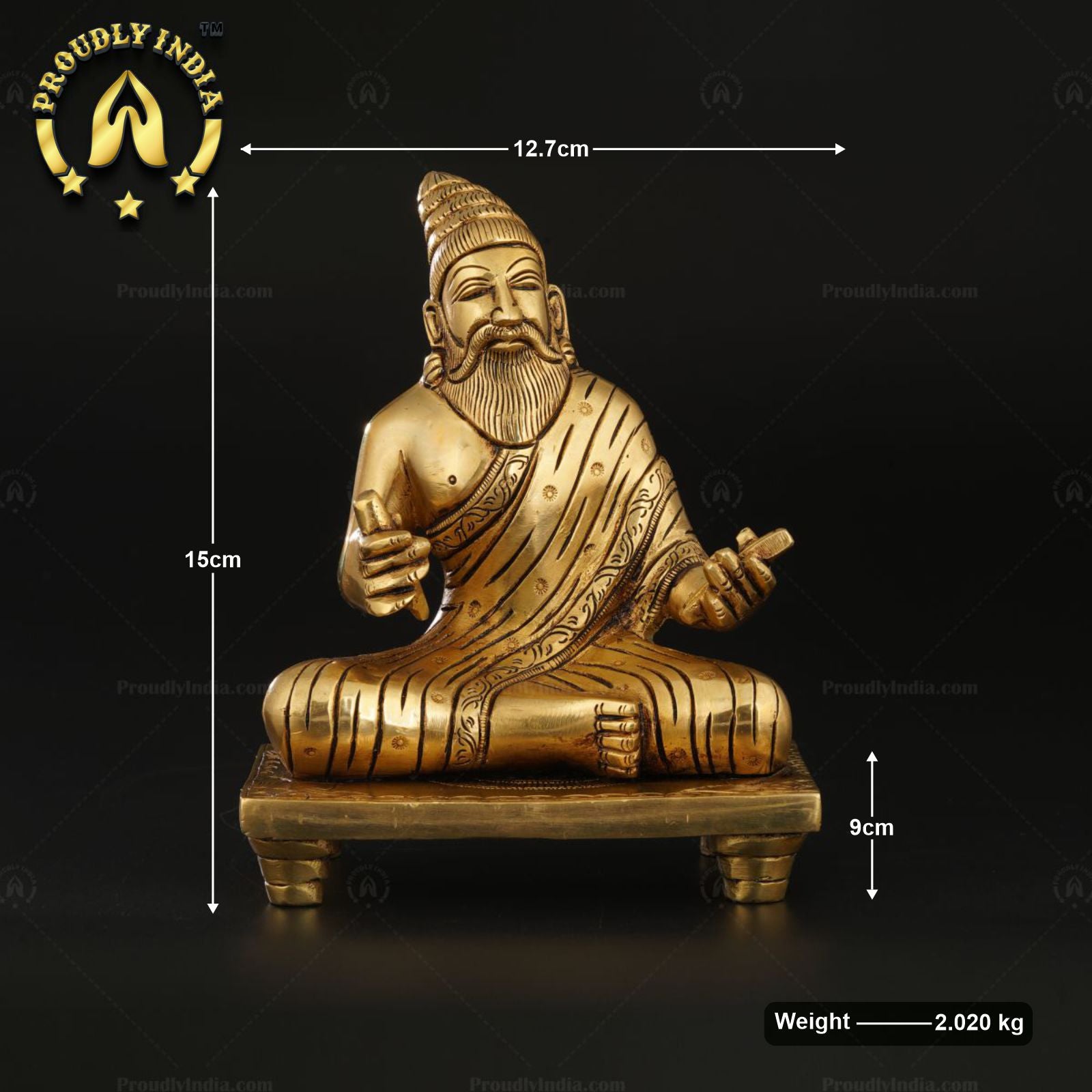 Brass Thiruvalluvar Statue