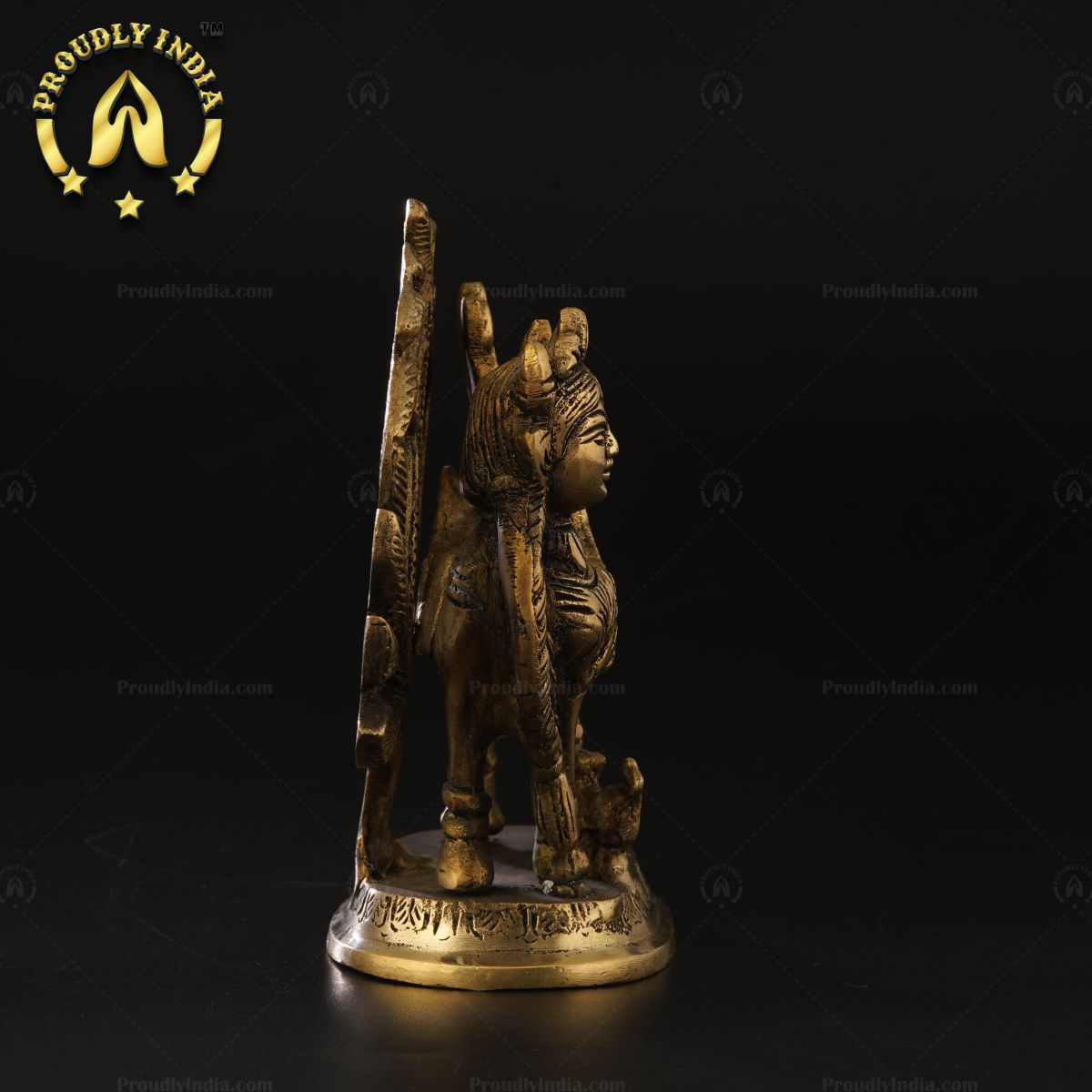 Brass Kamdhenu Cow For Home Decor Statue