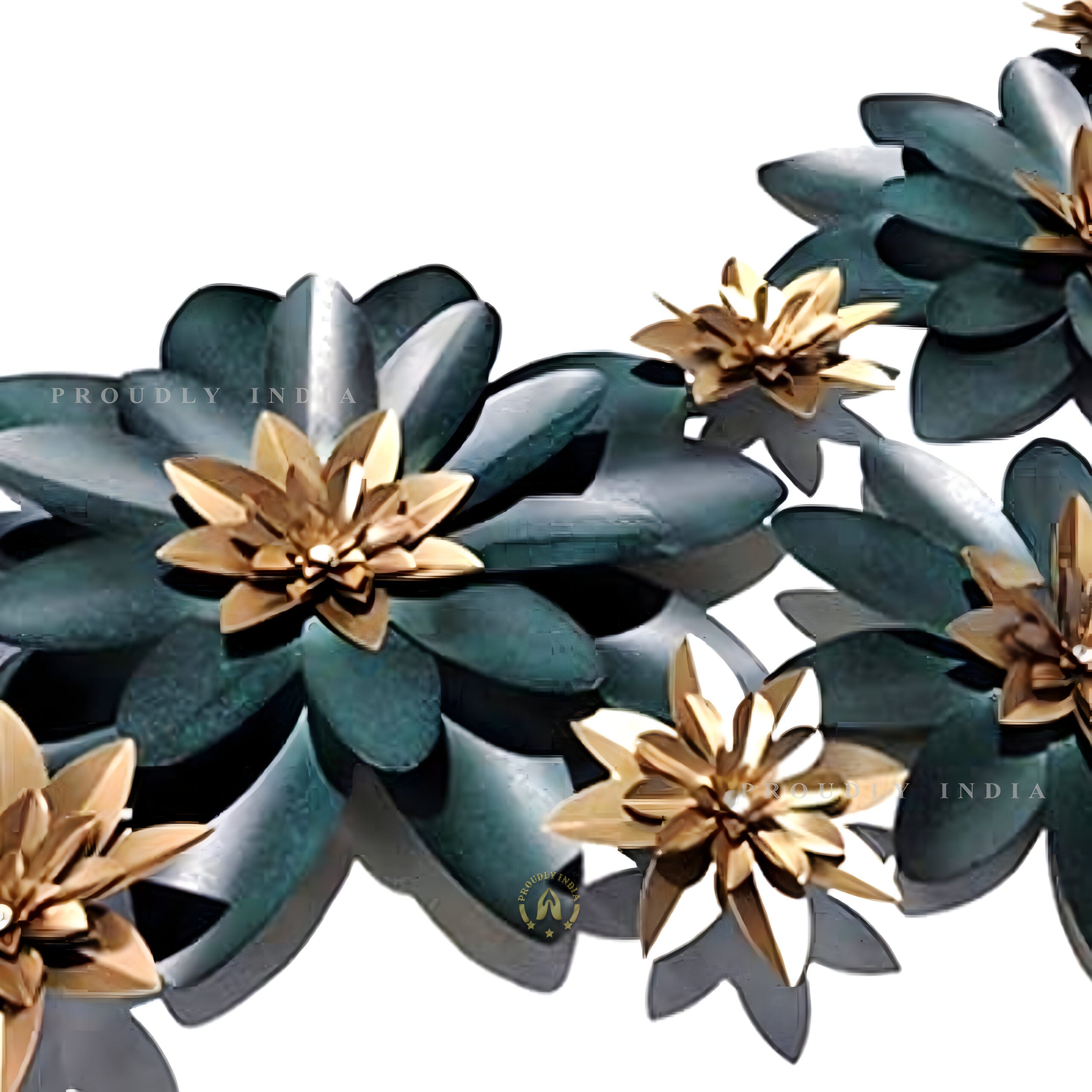 Iron Midnight Bloom Symphony Wall Art
