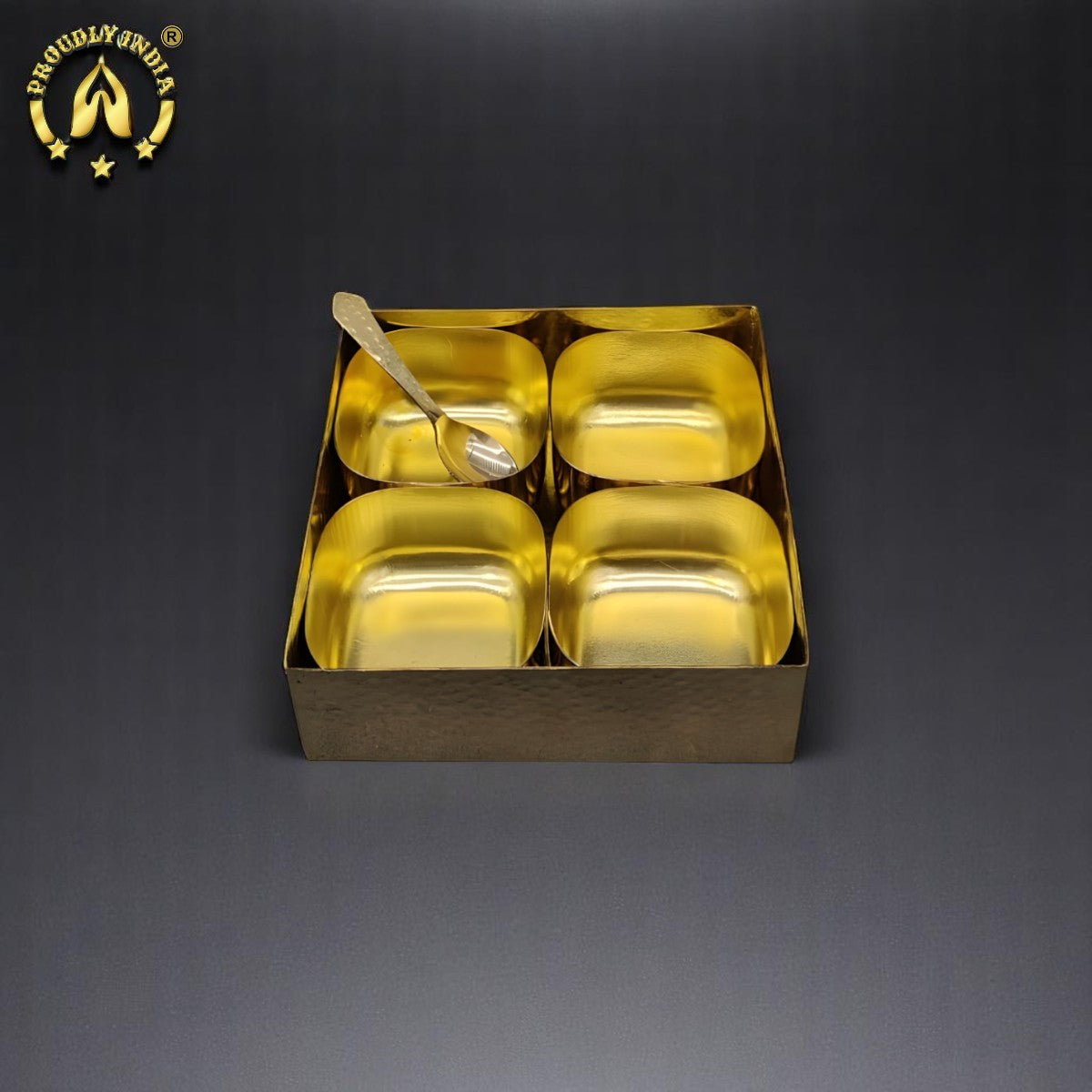 4 Pits Square Masala Box