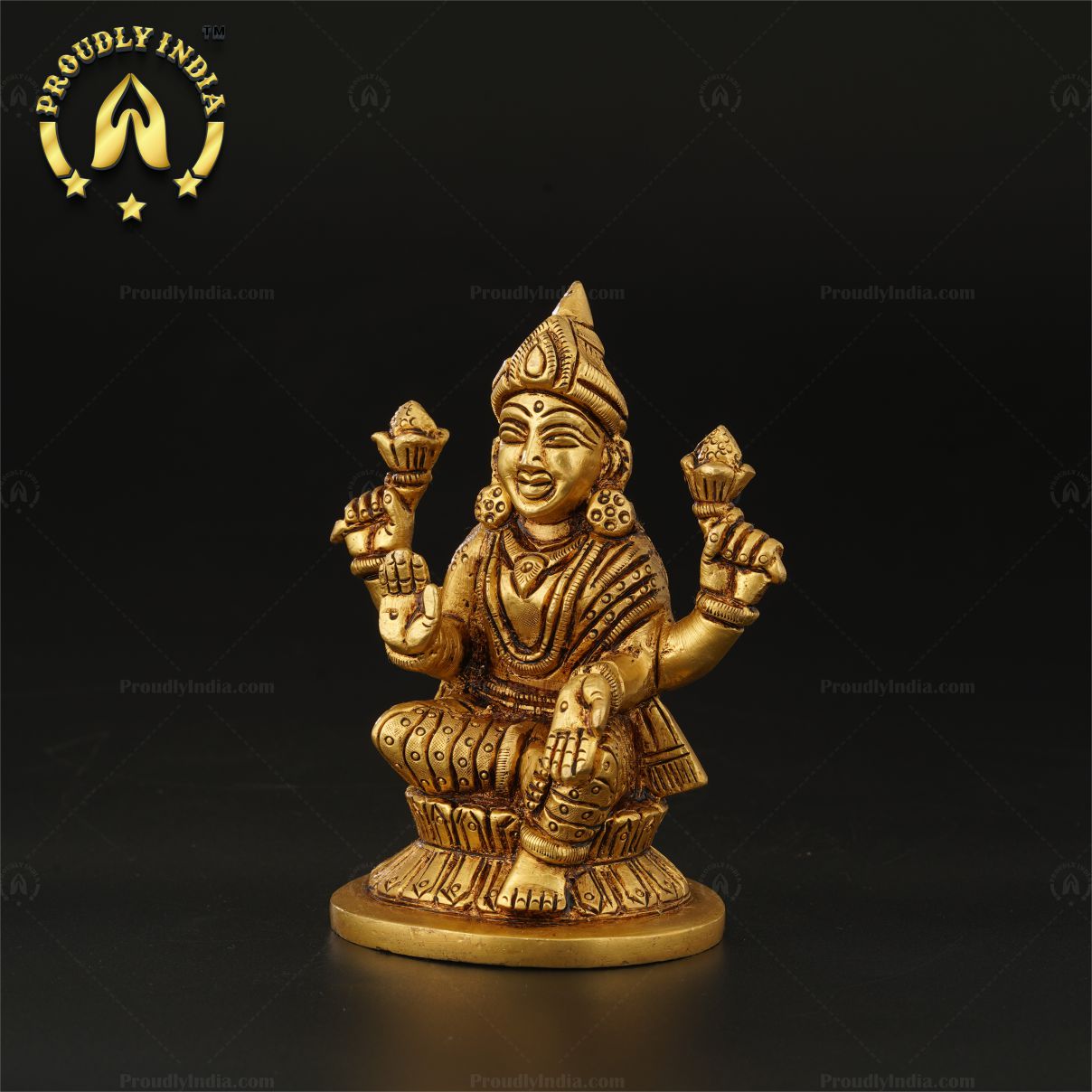 Brass Idol Goddess Lakshmi Statue