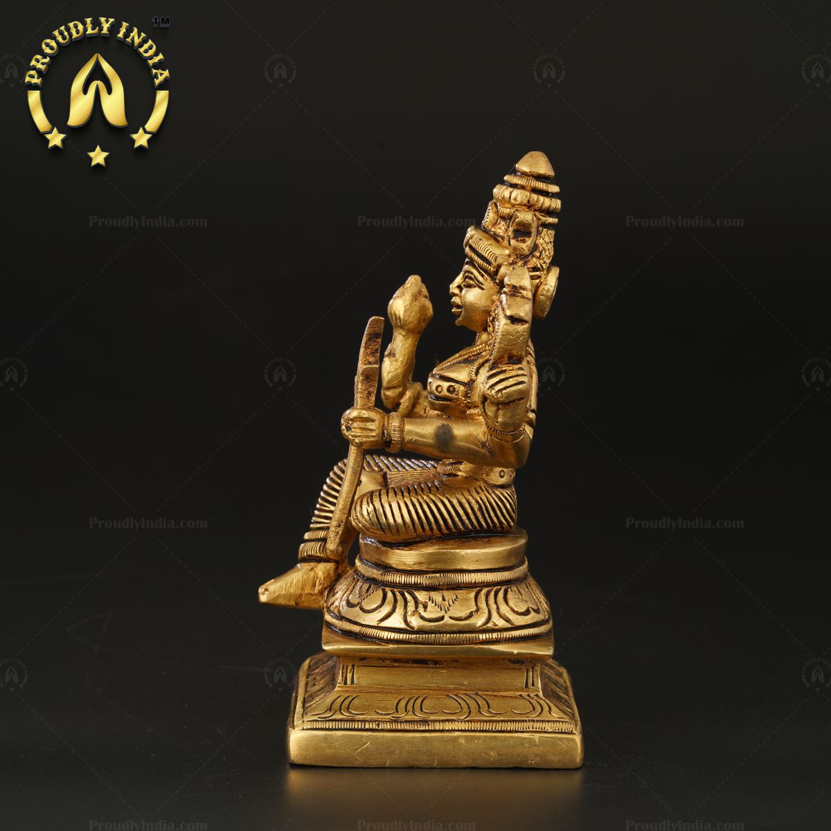 Handcrafted Traditional Brass Rajarajeshwari Statue