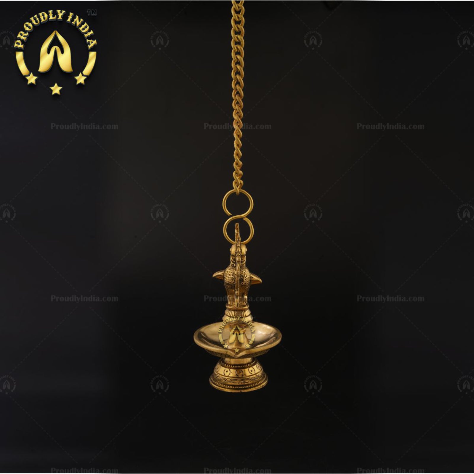 Traditional Brass Annam Hanging Diyas Set of 2