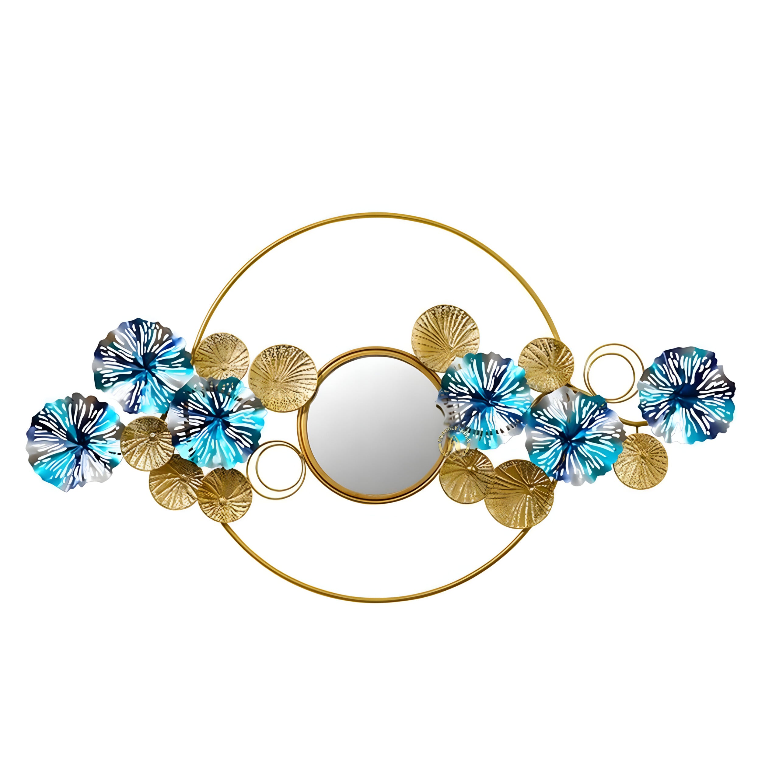 Ocean Bloom Orbit Metal Wall Art