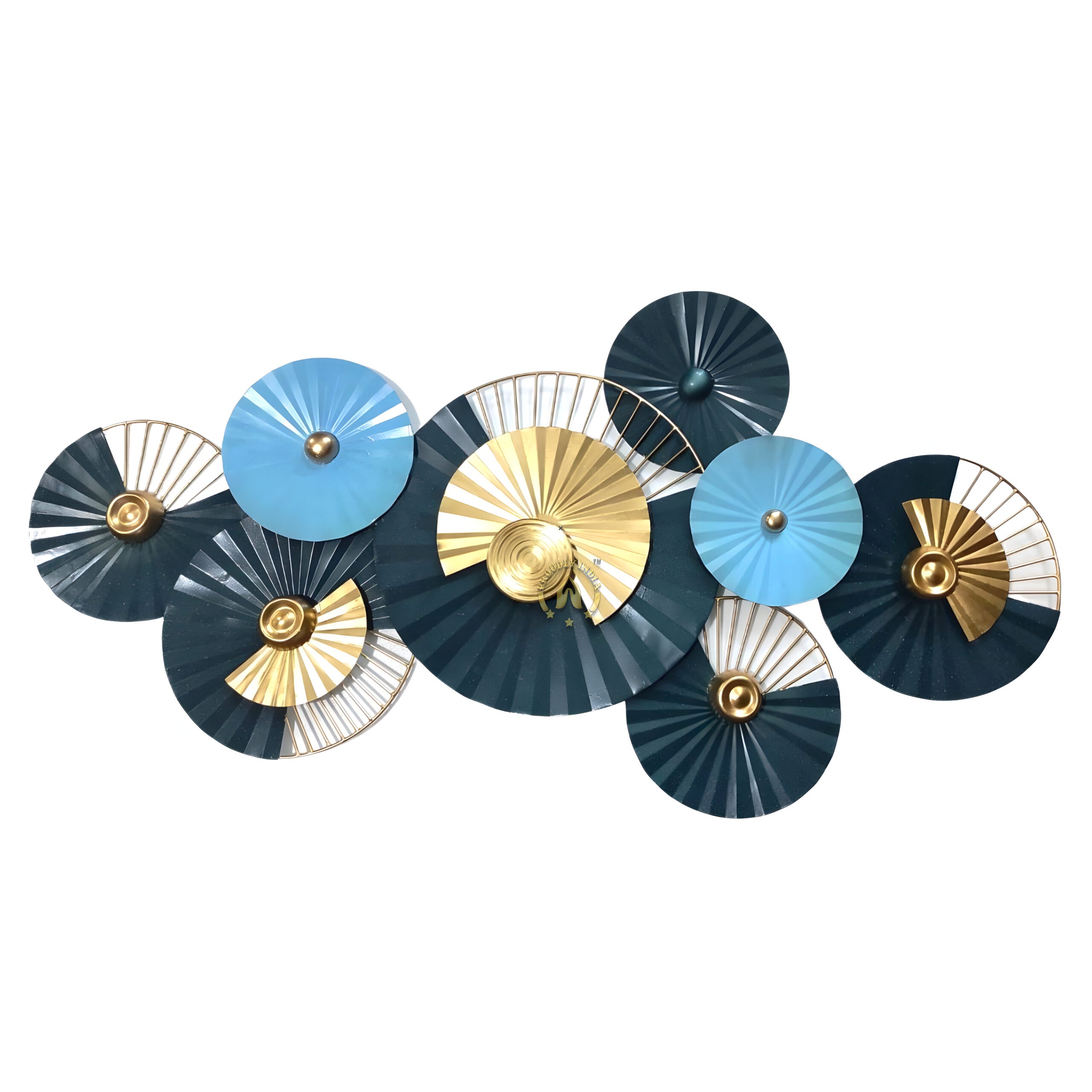 Azure Rhythm Radiance Wall Art Iron Mural