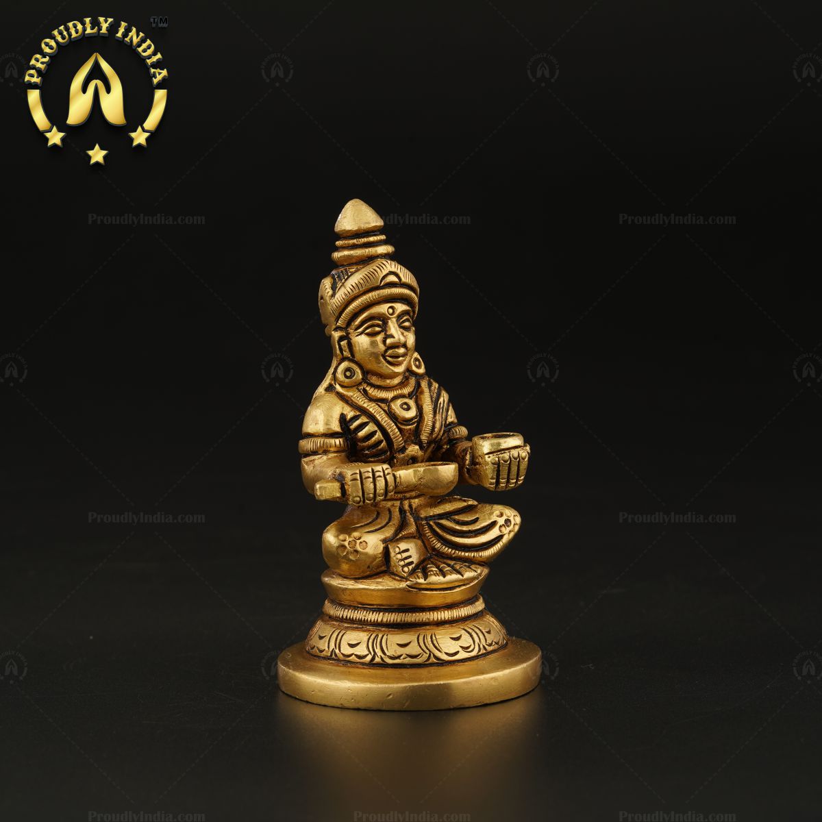 Traditional Brass Small Annapurna Idol