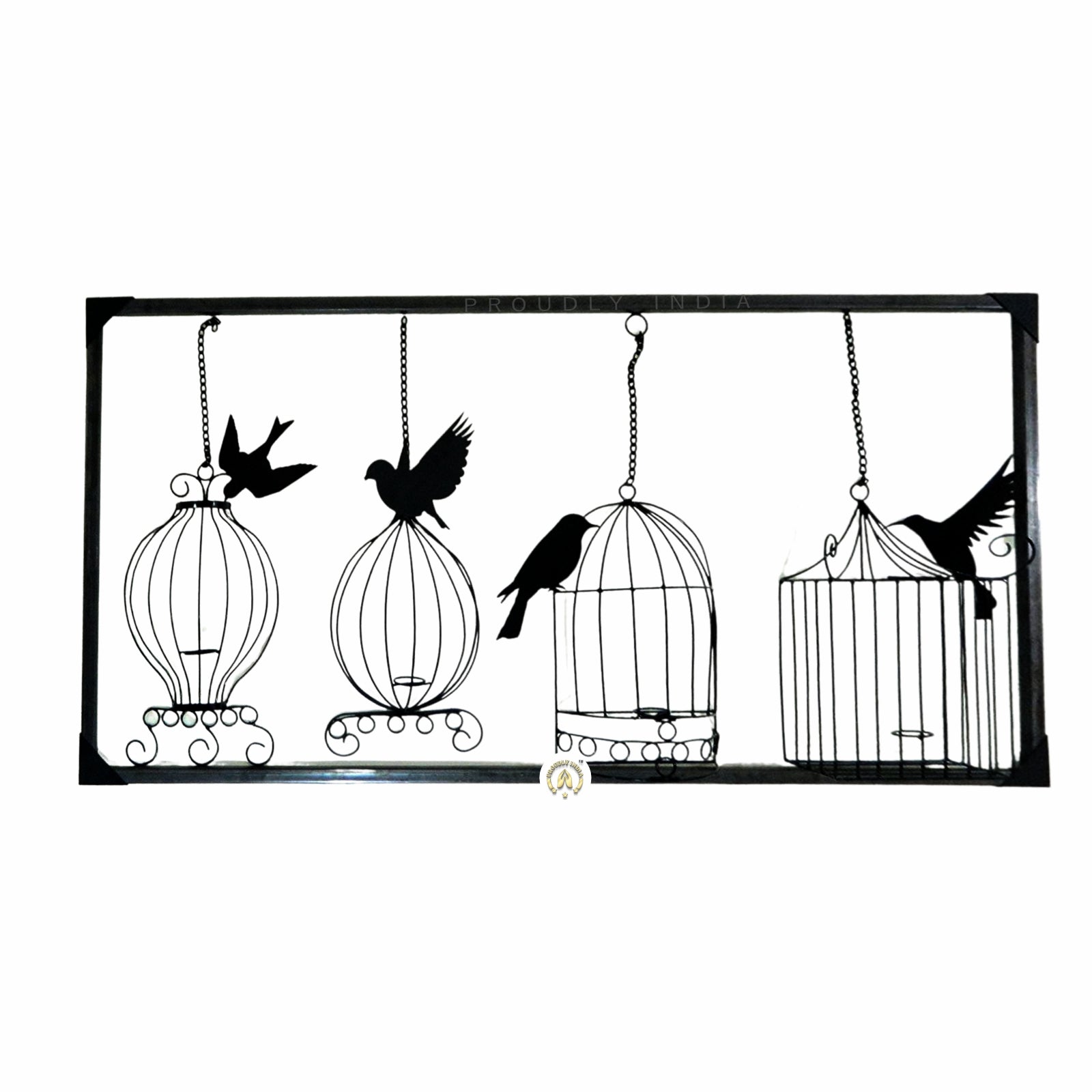 Caged Whispers Free Wings Wall Art