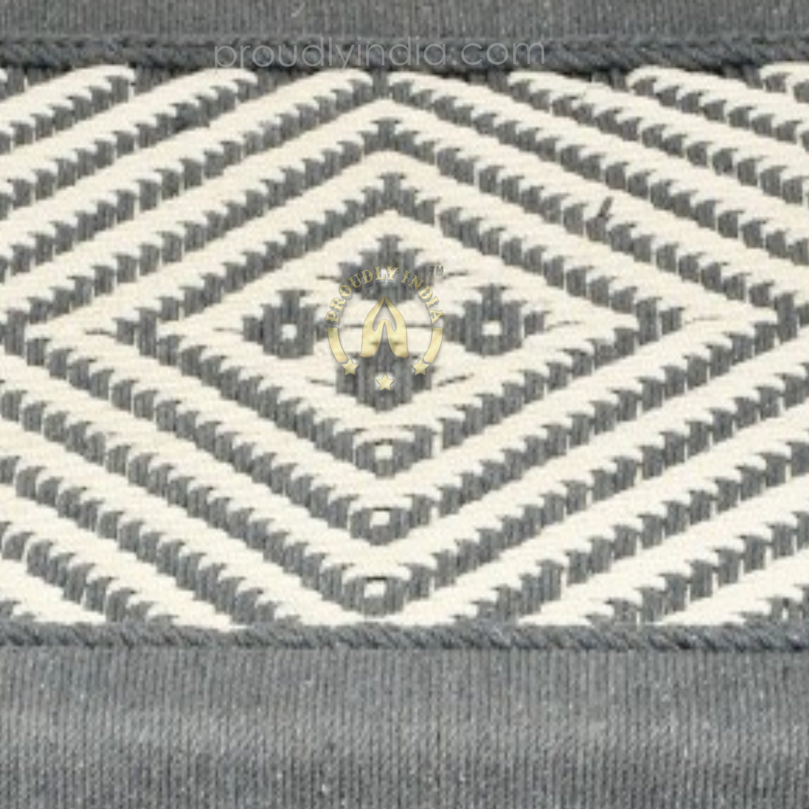 Grey And White wooden Charpai