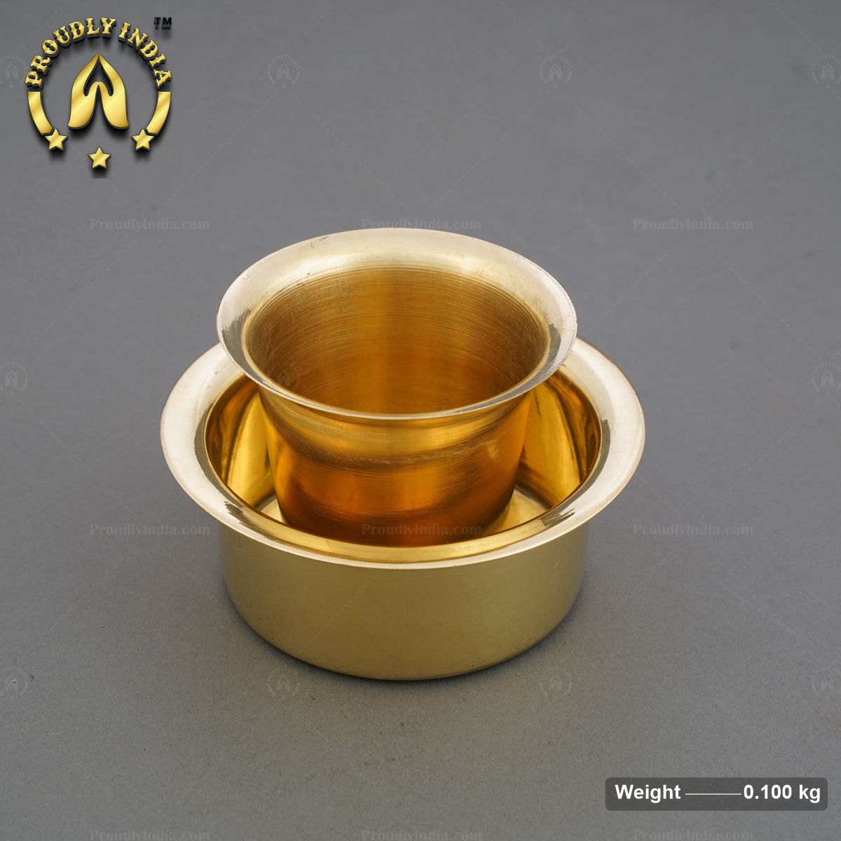 Handmade Brass Dabara Set