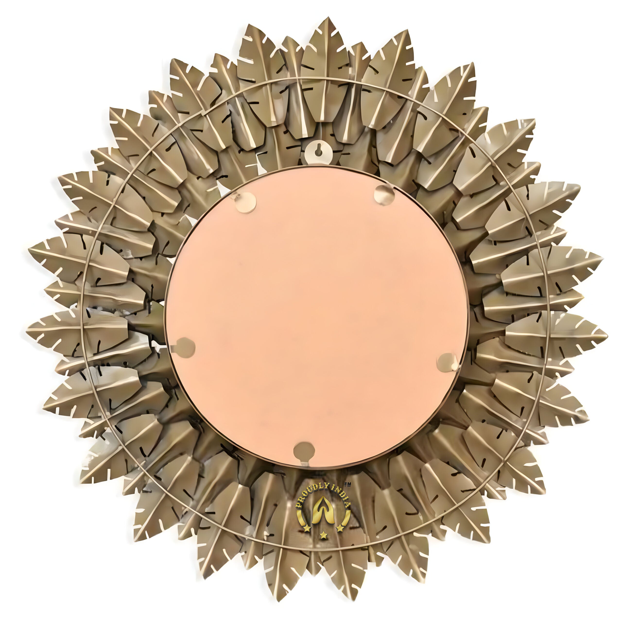 Golden Canopy Bloom Wall Mirror