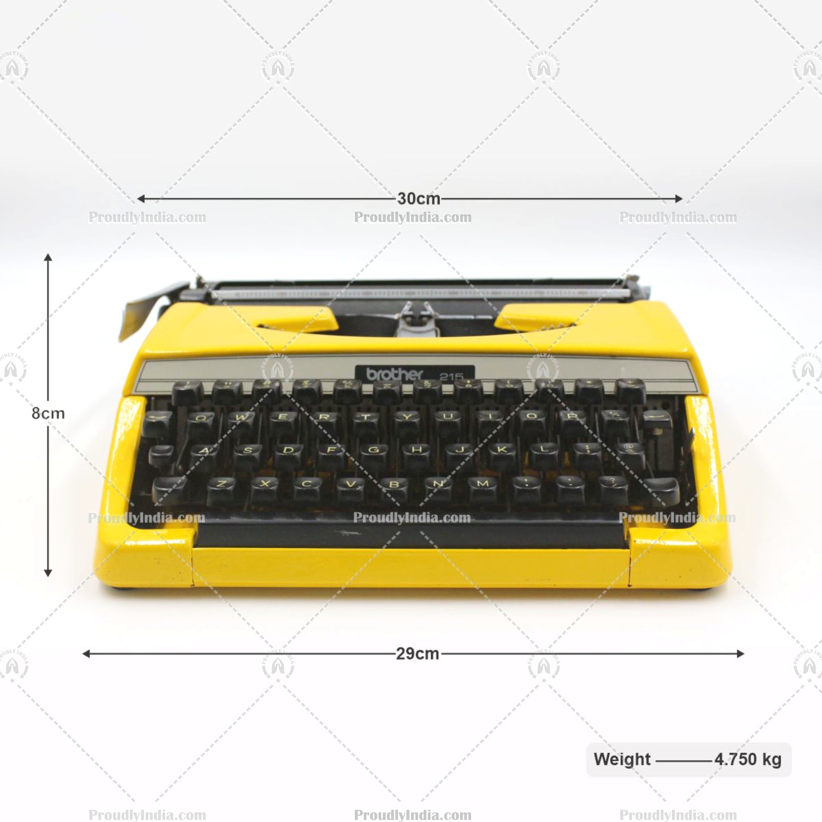 Yellow Brother Deluxe 800 Typewriter