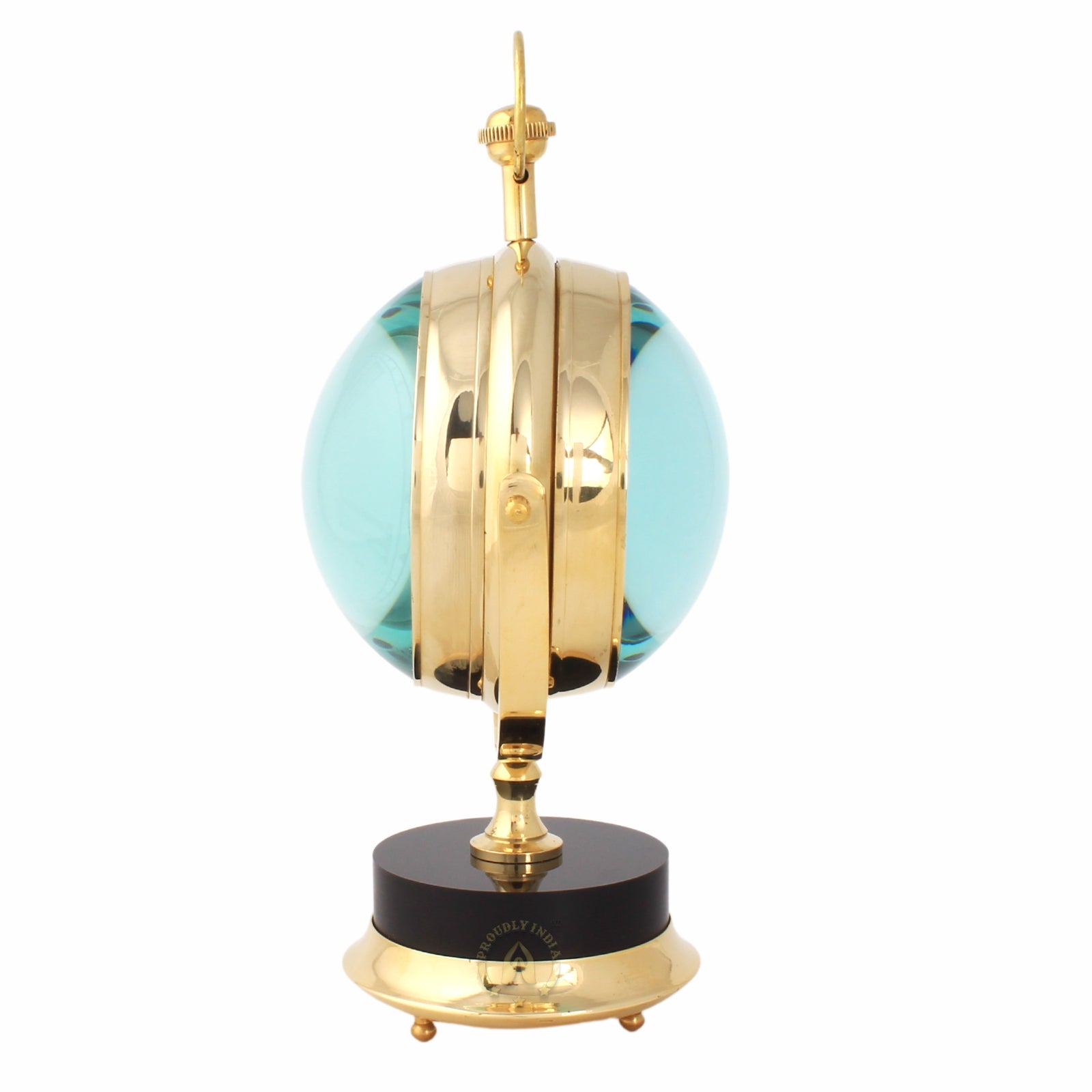 Black & Gold Brass Table Clock