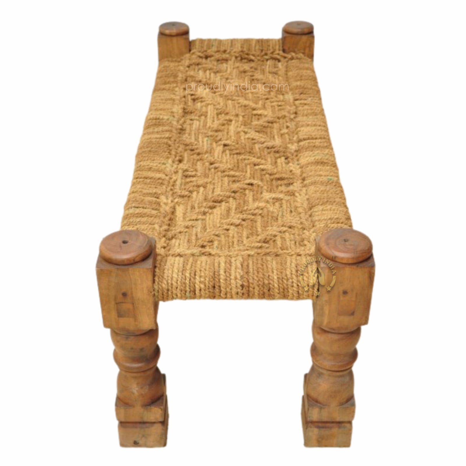 Jute Small Outdoor Garden Bench