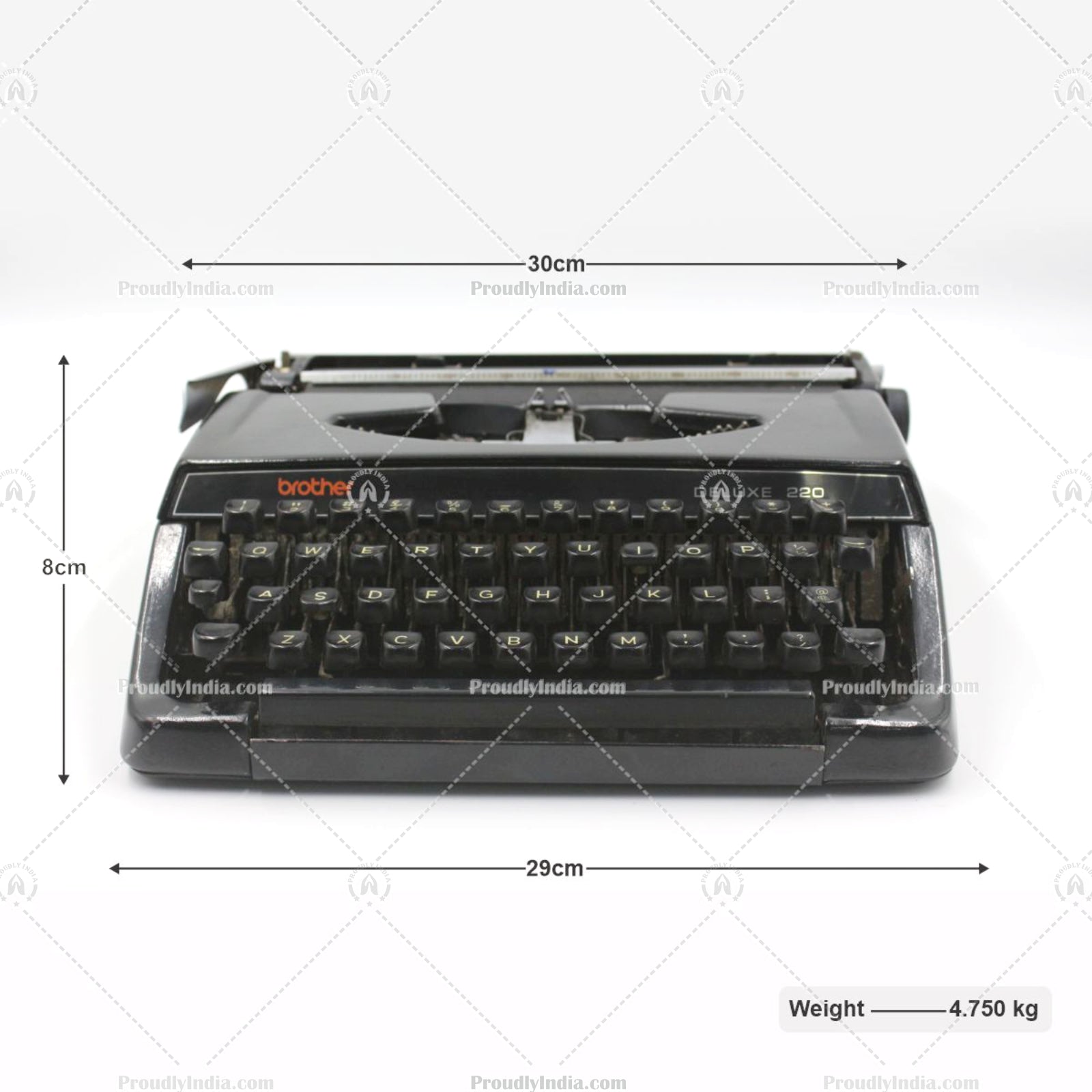 Black Brother Deluxe 220 Working Typewriter Made In Japan