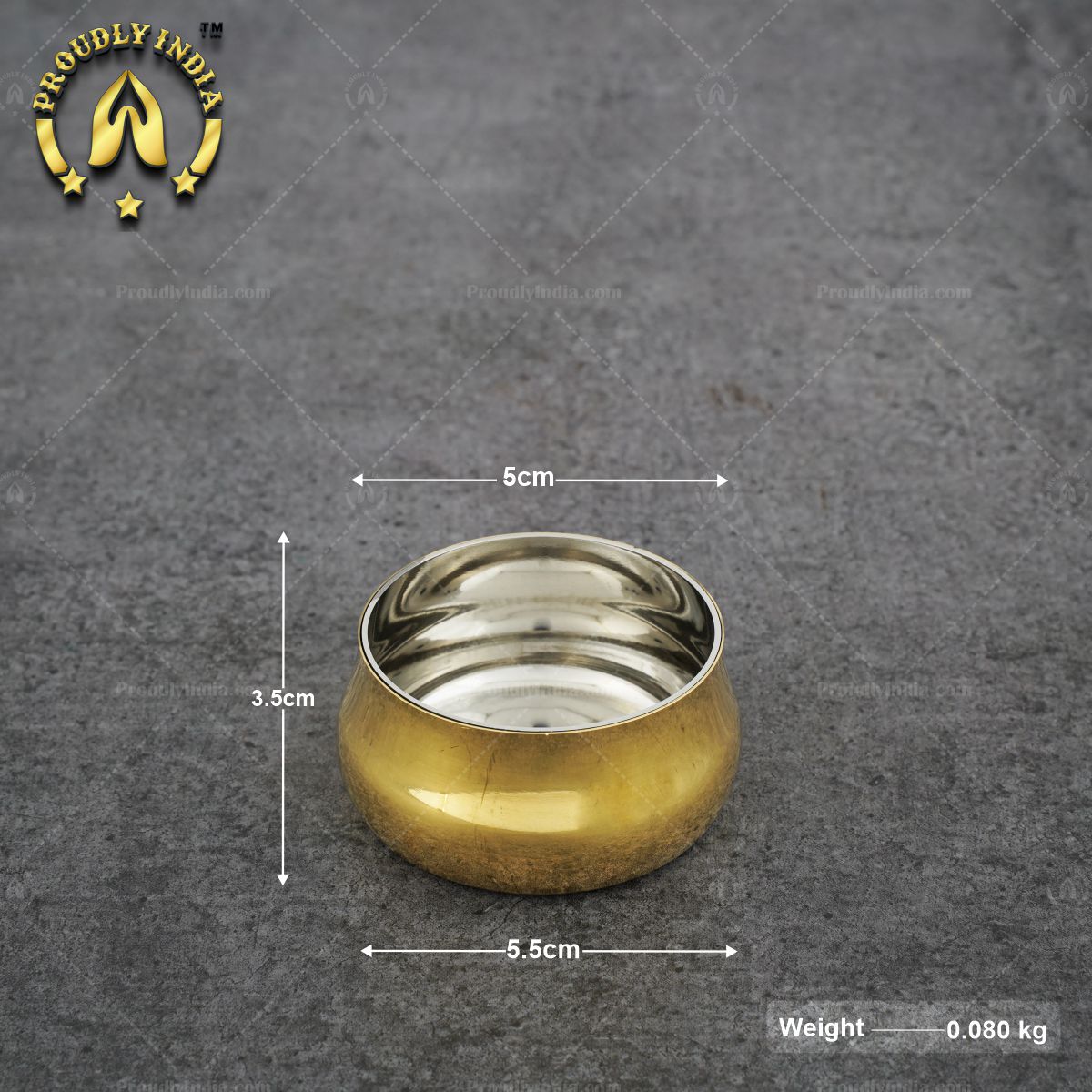 Brass Polished Dinner Thali Set