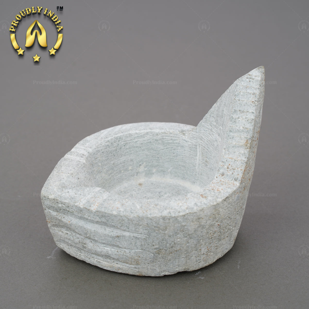 Set of 2 Soapstone Agal Diya Lamp