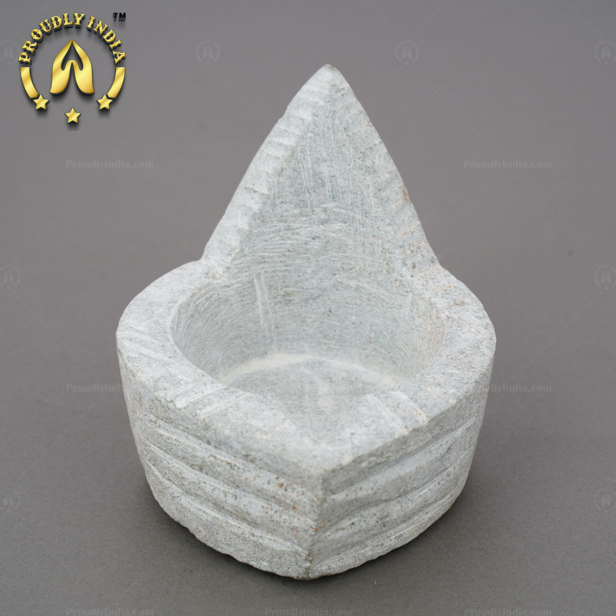 Set of 2 Soapstone Agal Diya Lamp
