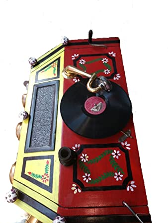 Antique Painted Bioscope With Stand