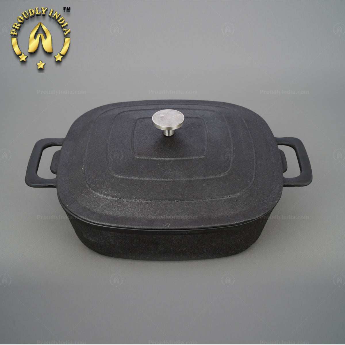 Cast Iron Square Casserole with lid