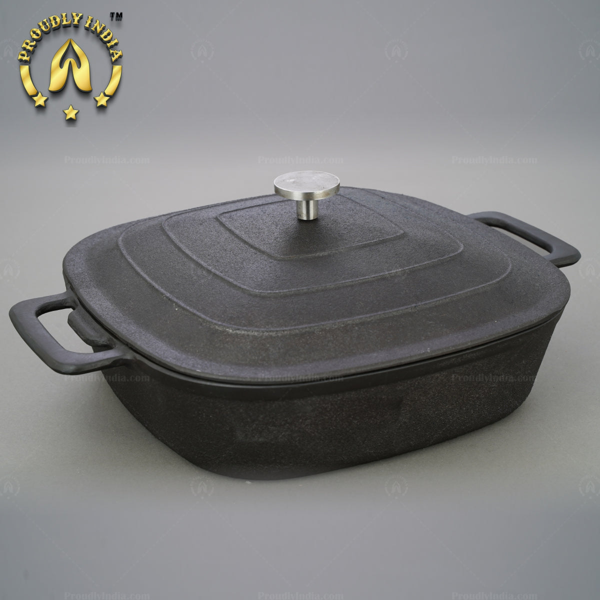 Cast Iron Square Casserole with lid