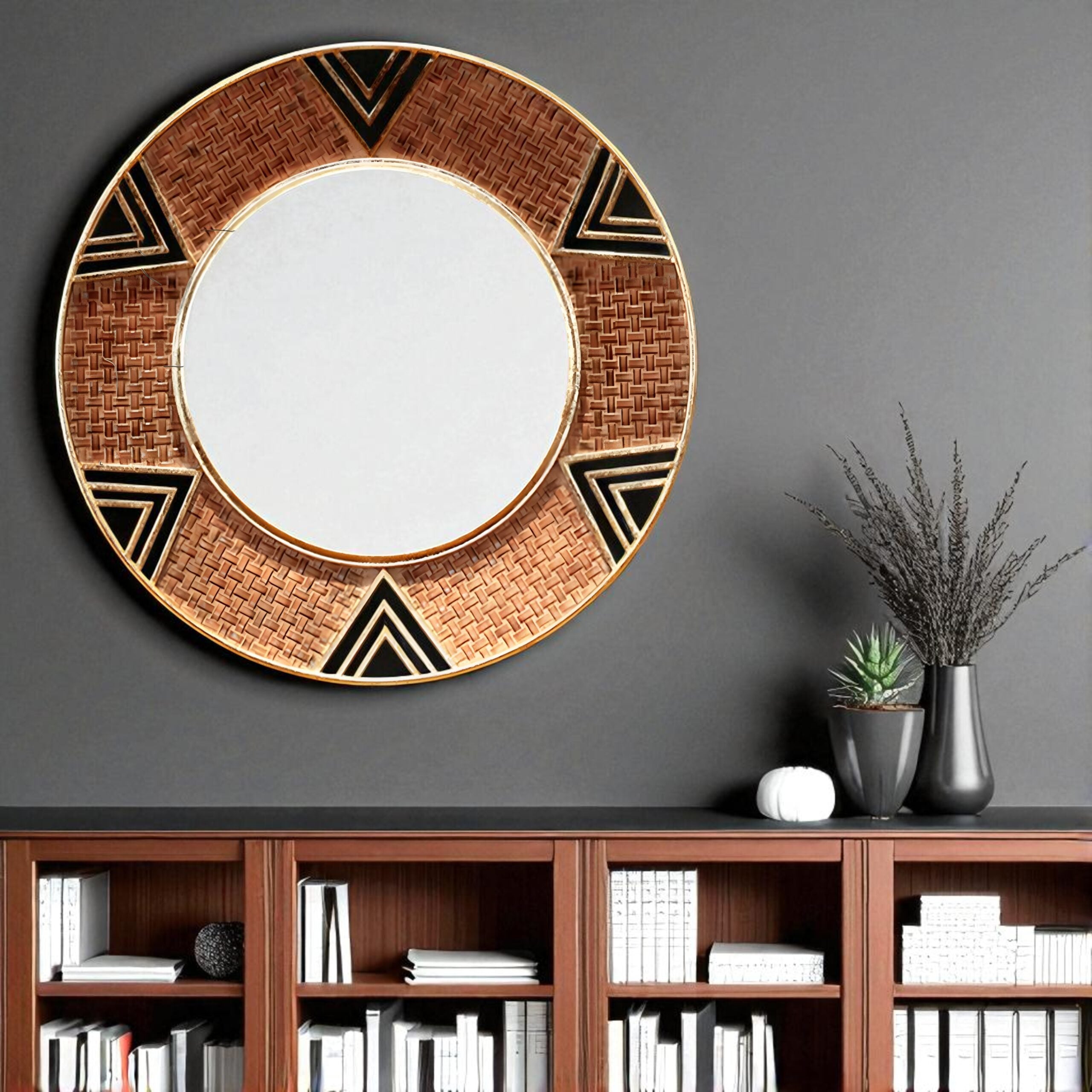 Tribal Ember Harmony Wall Mirror