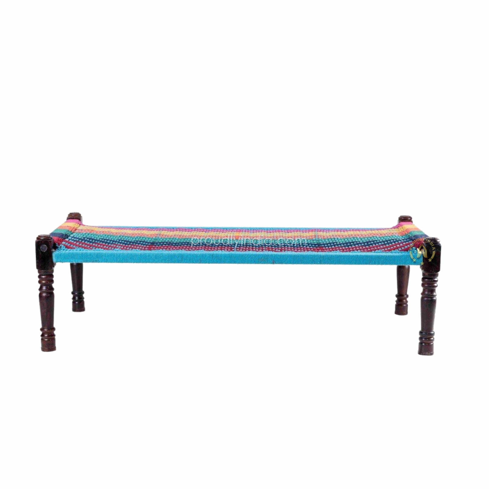 Blue with Multicolor Wooden Daybed